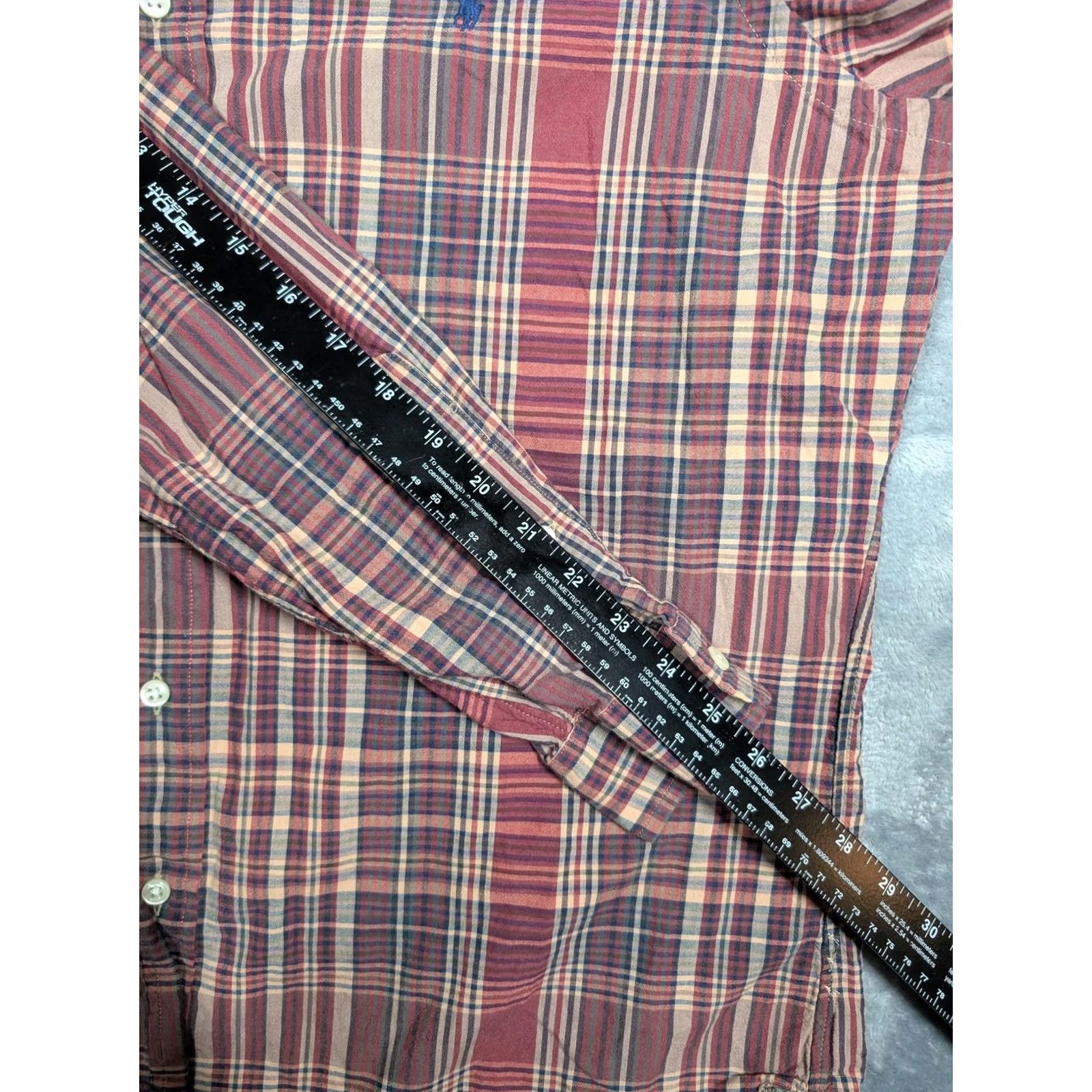 Ralph Lauren Ralph Lauren Shirt Mens L Red Plaid Classic Fit Long Sleeve Button-Down Pony Size US L / EU 52-54 / 3 - 4 Thumbnail