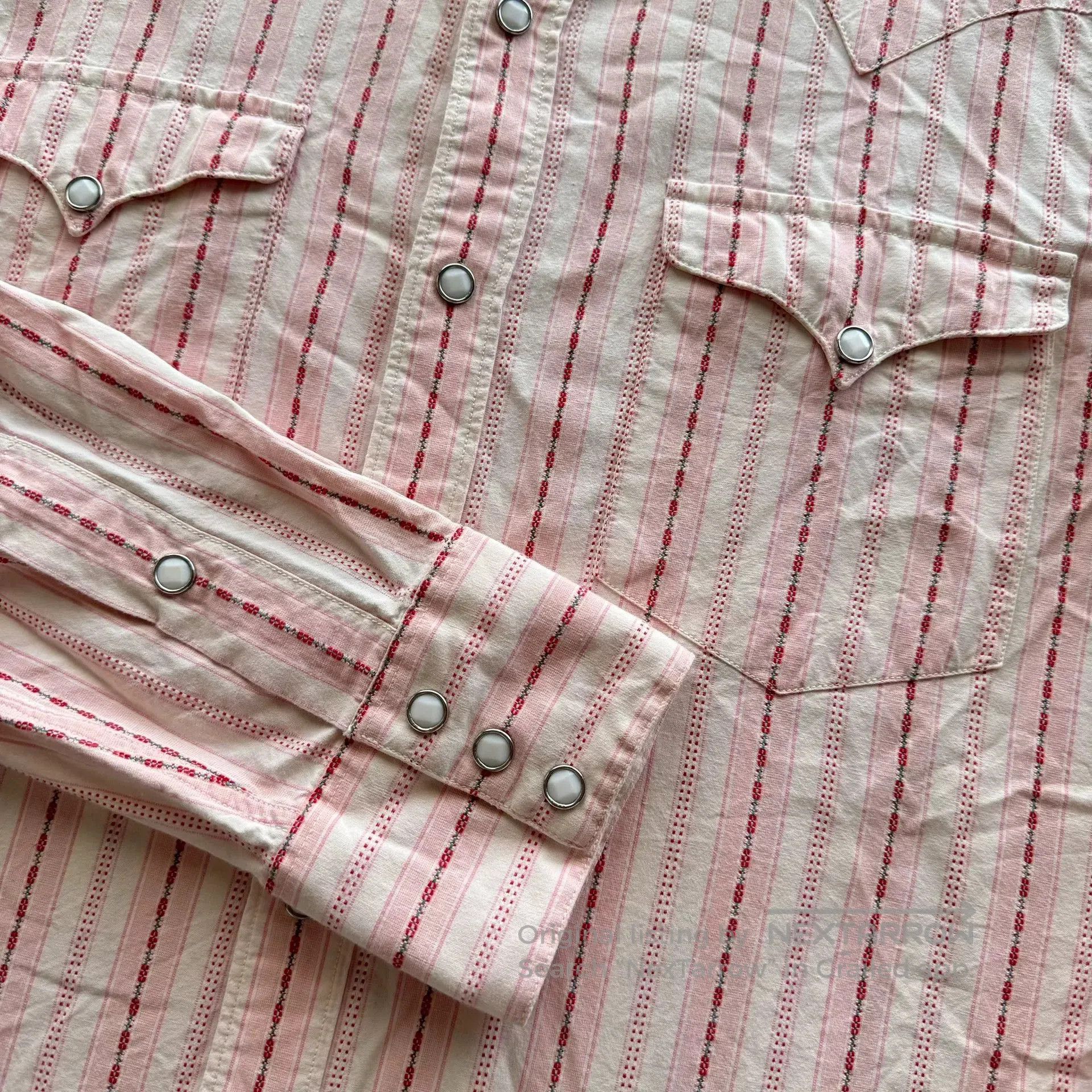 RRL Ralph Lauren RRL Pink Stripe Western Shirt. Size US L / EU 52-54 / 3 - 4 Thumbnail
