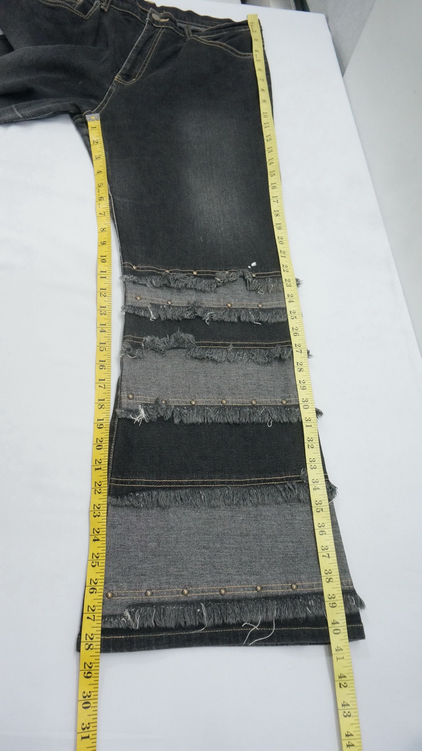 Japanese Brand Japan 🔴 ORANGE JUICE Flare Patchwork Hagi Style Denim Size US 33 - 12 Thumbnail