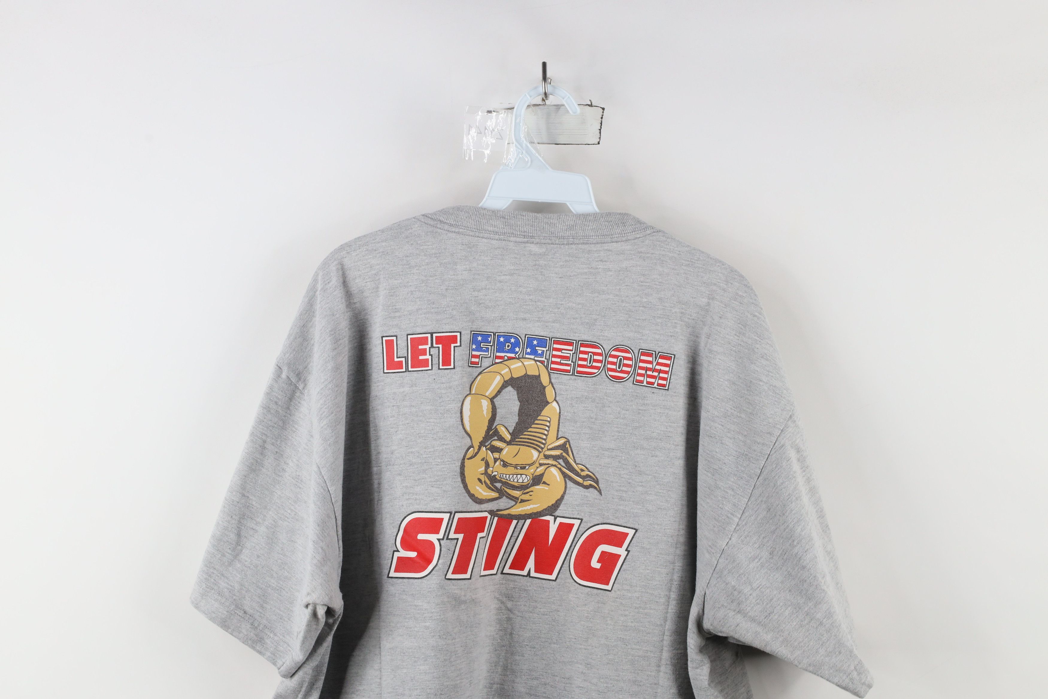 Vintage Vintage Y2K 2003 Freedom Scorpion Let Freedom Sting T-Shirt Size US XL / EU 56 / 4 - 12 Thumbnail