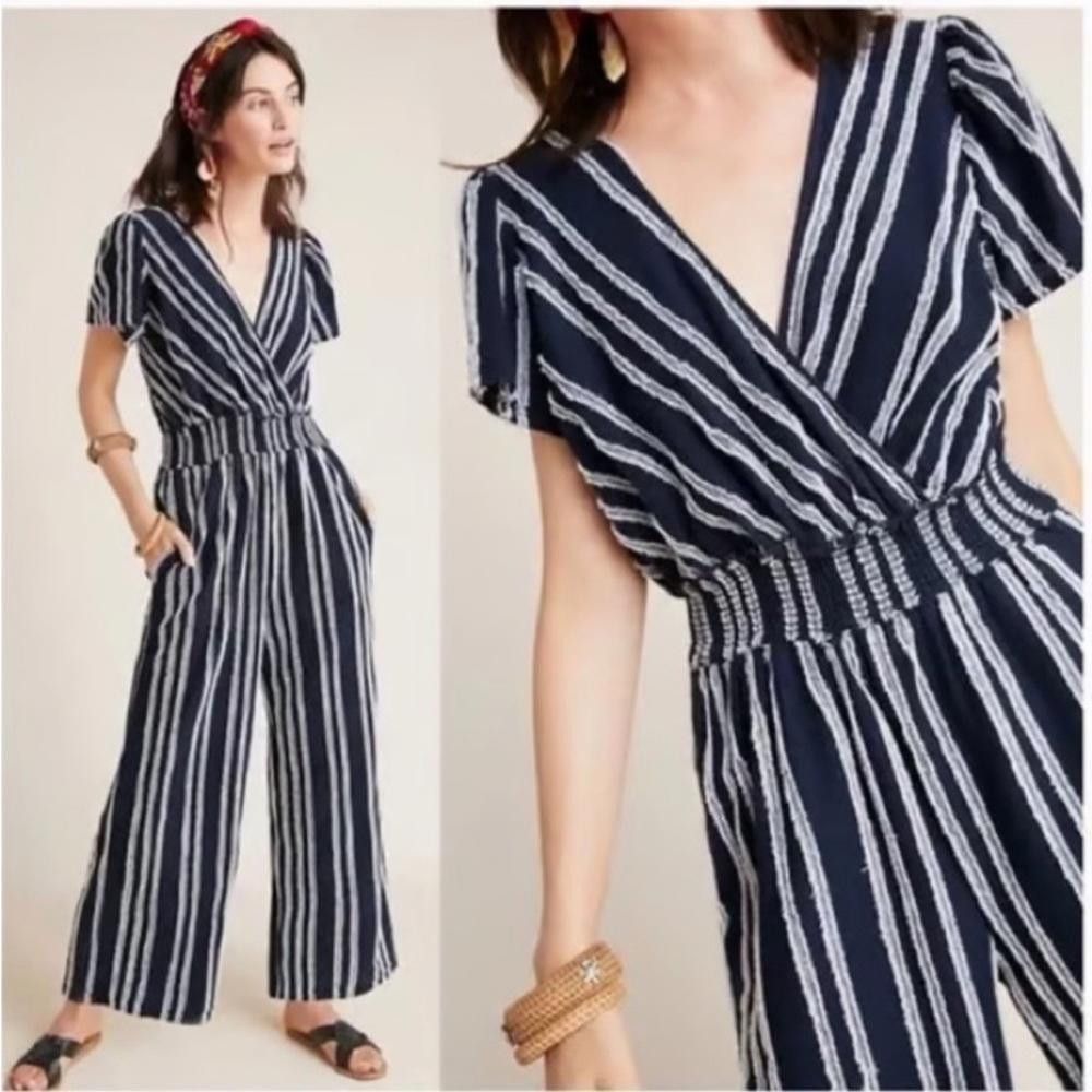 Designer Anthropologie l Dolan Striped Jumpsuit XSP Size 26" / US 2 / IT 38 - 11 Thumbnail