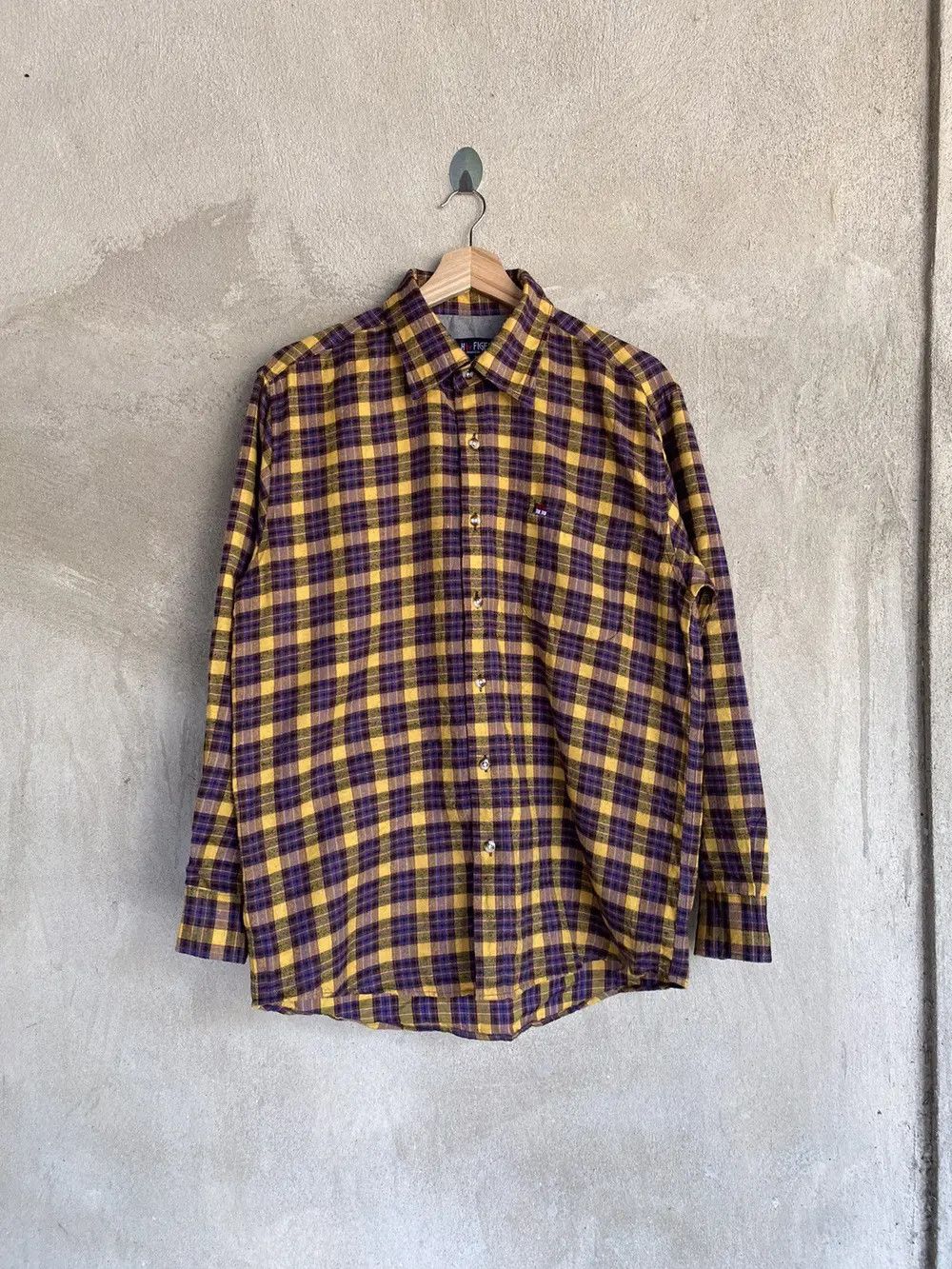 Vintage Vintage H By Figer Plaid Tartan Flannel Shirt Size US M / EU 48-50 / 2 - 2 Thumbnail