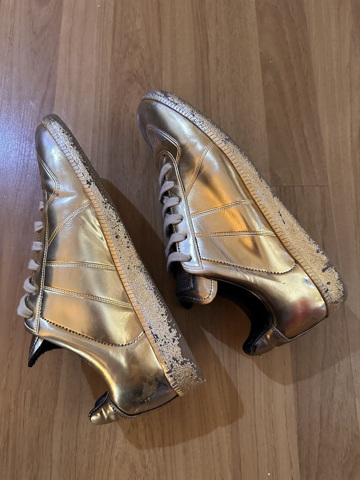 Maison Margiela Maison Margiela GAT Gold Ombre Limited Edition Size US 8 / EU 41 - 13 Thumbnail