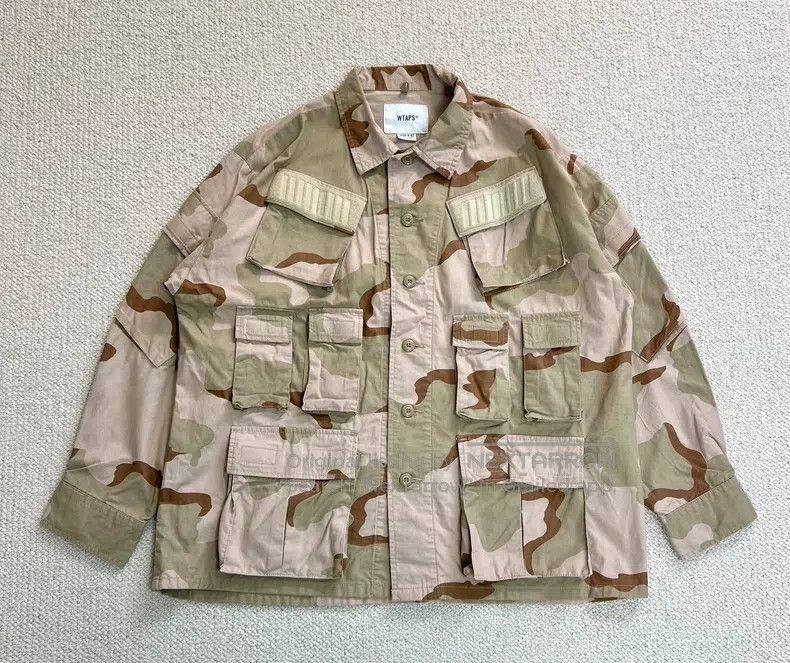 Wtaps Wtaps Desert Camo Ten Bag Shirt Military Style Jacket Size US M / EU 48-50 / 2 - 1 Thumbnail