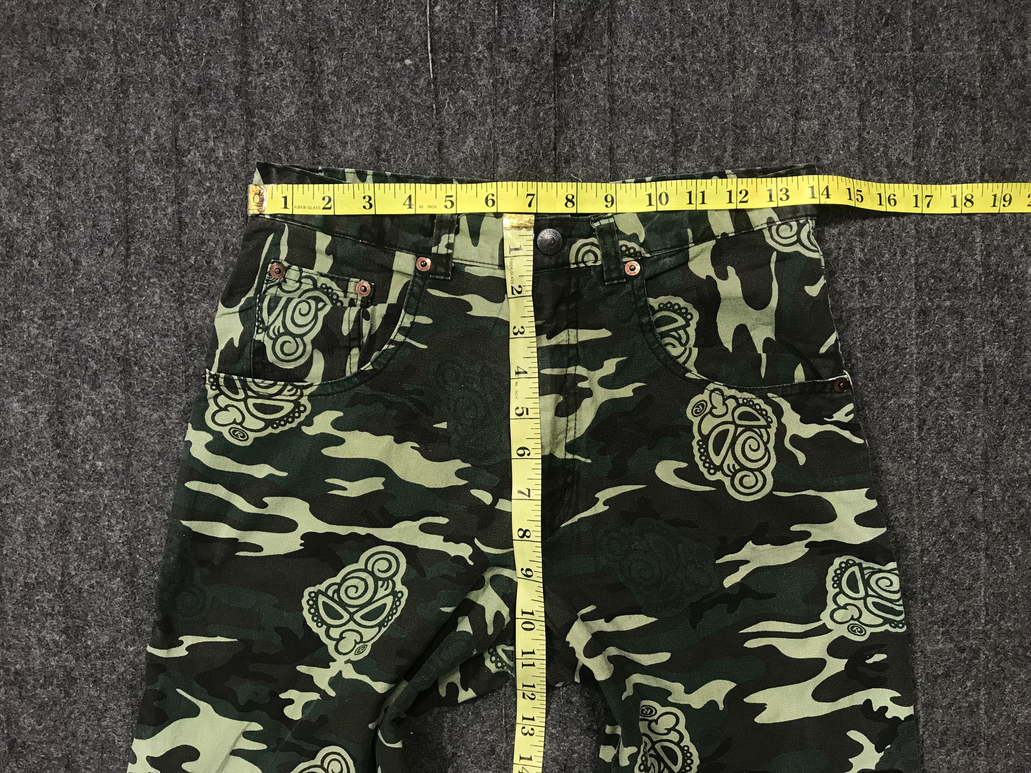 Hysteric Glamour × Japanese Brand Hysteric Glamour Mini Camo Ovp Baby Logo Jeans Shorts Pants Size US 28 / EU 44 - 8 Thumbnail