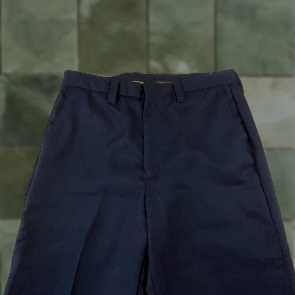 Vintage The Force Mens Pants 34 Navy Blue Straight Unhemmed Dress Work New Size US 34 / EU 50 - 1 Thumbnail
