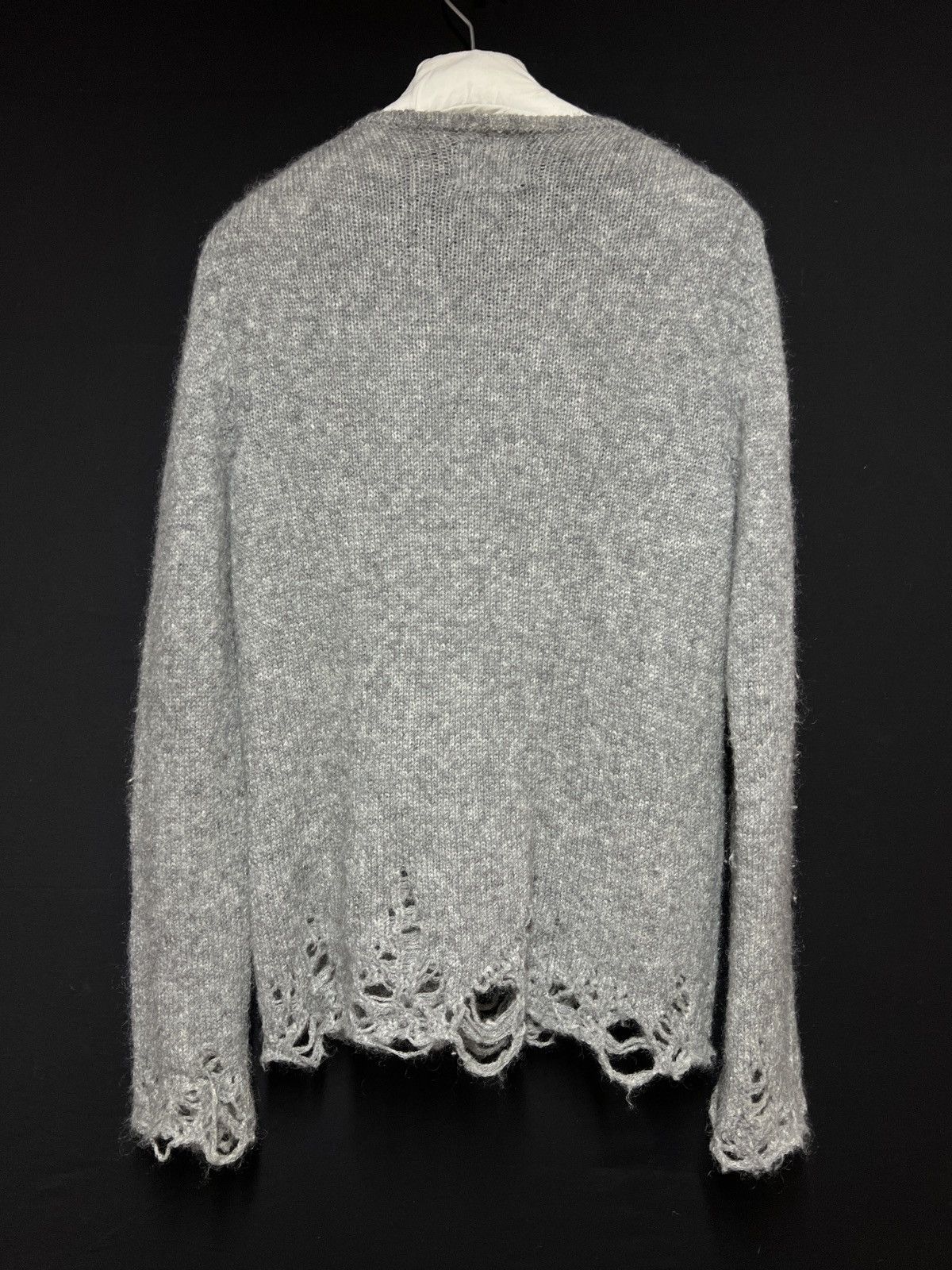 Number (N)ine 09AW Mohair Destroyed Grunge Knit Size US L / EU 52-54 / 3 - 6 Thumbnail