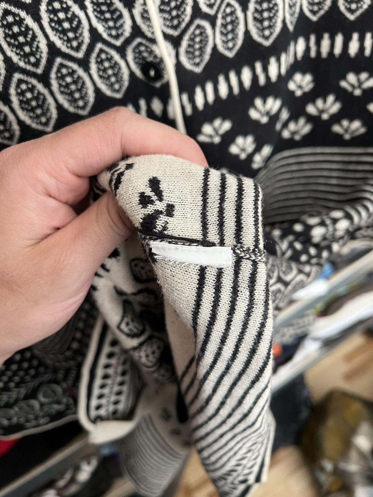 Designer × Japanese Brand Gudrun Sjoden Size L Printed Button Cardigan Sweater Sjöden Size L / US 10 / IT 46 - 6 Thumbnail
