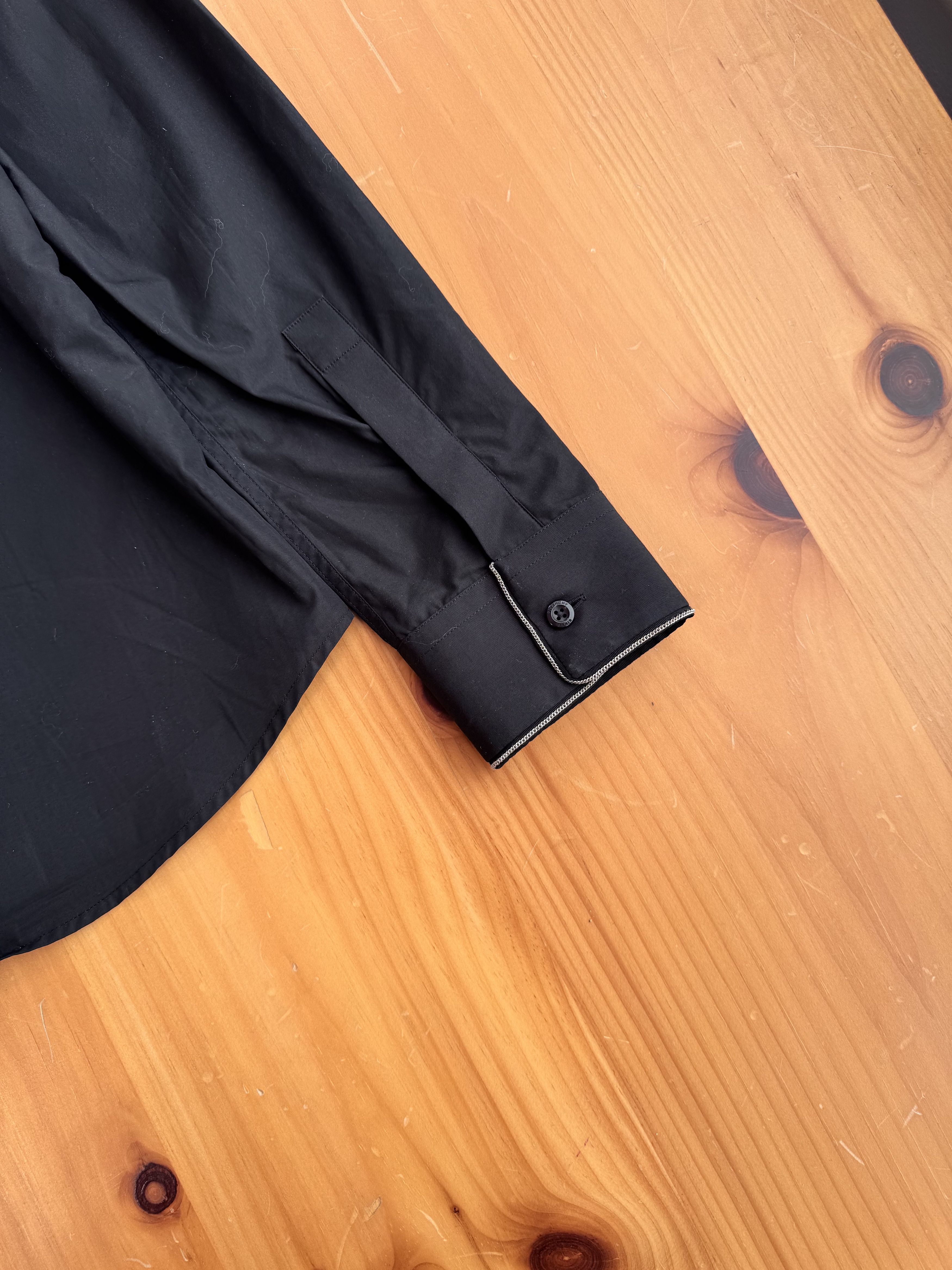 Givenchy Givenchy Riccardo Tisci Silver Piping Dress Shirt Size US M / EU 48-50 / 2 - 11 Thumbnail