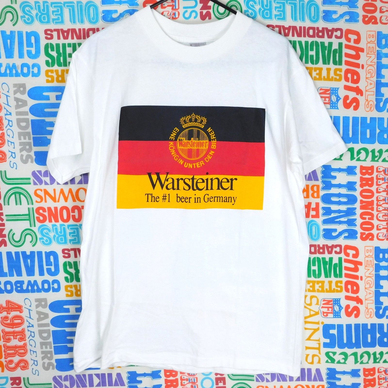 Delta 90s Warsteiner Tee LG Life Is Too Short To Drink Cheap Beer Size US L / EU 52-54 / 3 - 1 Thumbnail