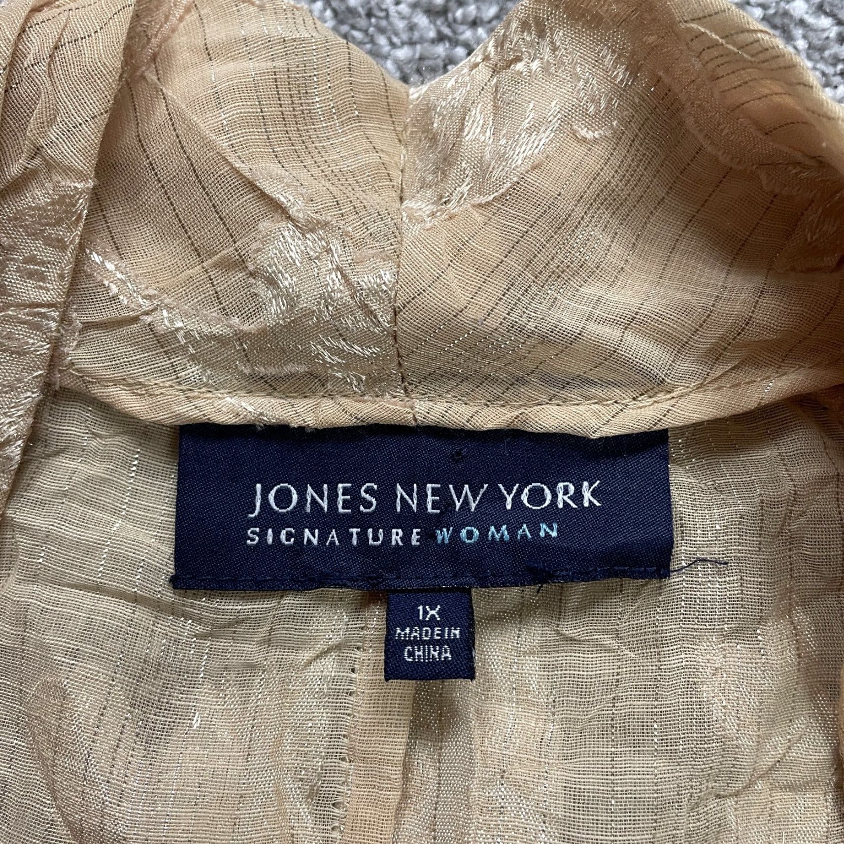 Jones New York Jones New York Cover Up Womens XL Brown Open Belted Long Sleeve Kimono Casual Size XL / US 12-14 / IT 48-50 - 3 Thumbnail