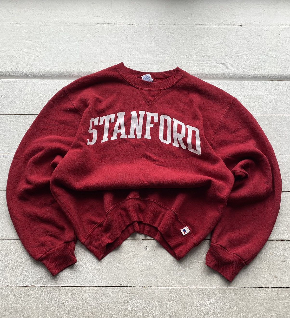 Russell Athletic × Vintage 🔥90s Russell Athletic Stanford Red Mens Sweatshirt Size US M / EU 48-50 / 2 - 1 Thumbnail