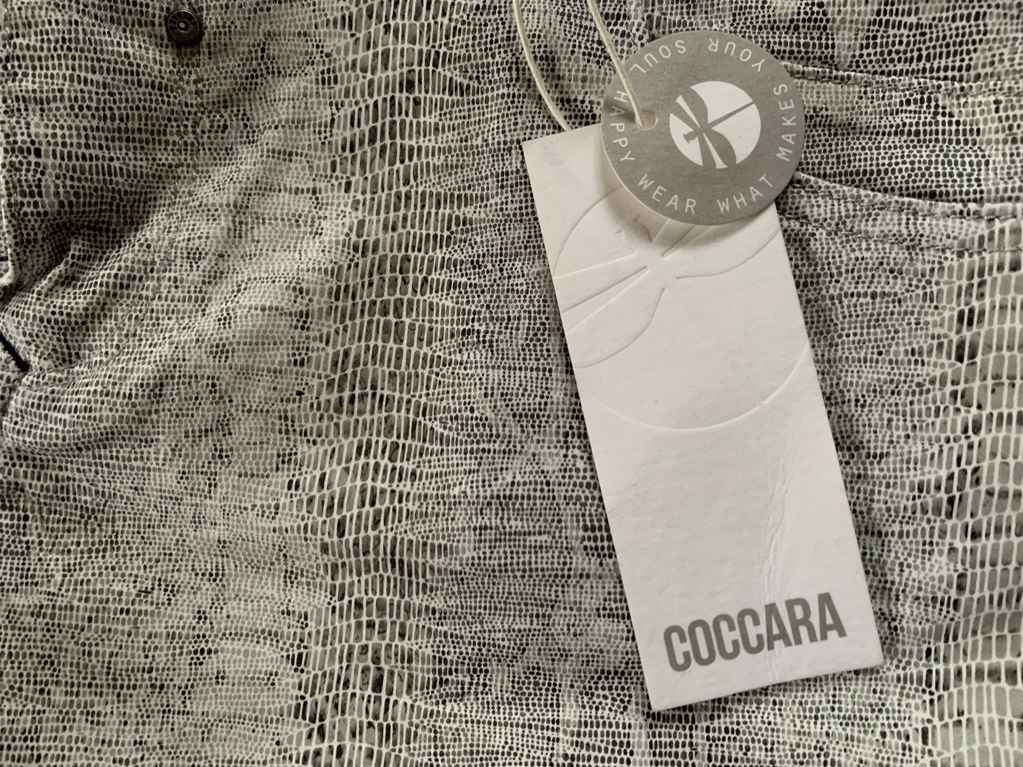 Denime × Designer Coccara Animal Print Jeans Piton Reptile Size 31" - 9 Thumbnail