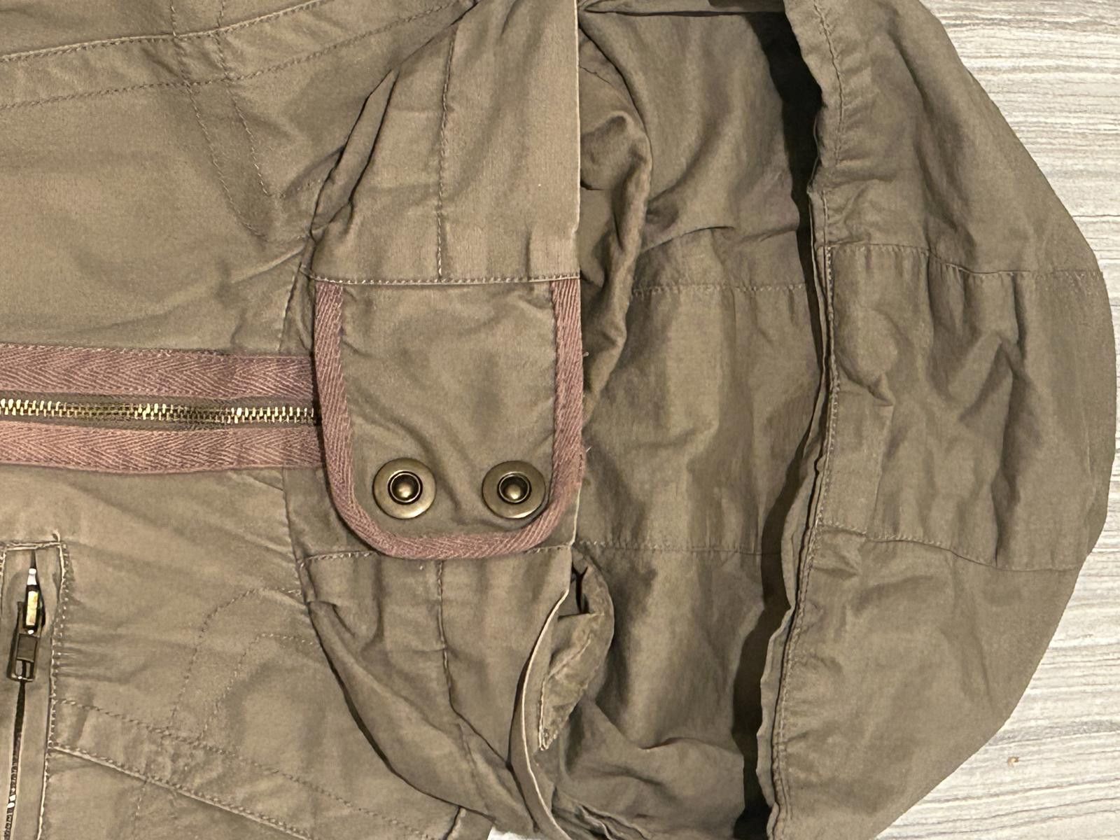 GOA GOA Style Green & Brown Zip-Up Hooded Jacket Size US S / EU 44-46 / 1 - 4 Thumbnail