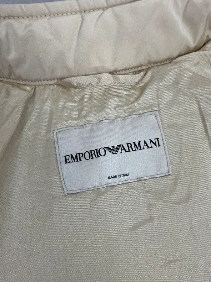 Emporio Armani AW2003 Emporio Armani Cream Cropped Contemporary Jacket Size XS / US 0-2 / IT 36-38 - 10 Thumbnail