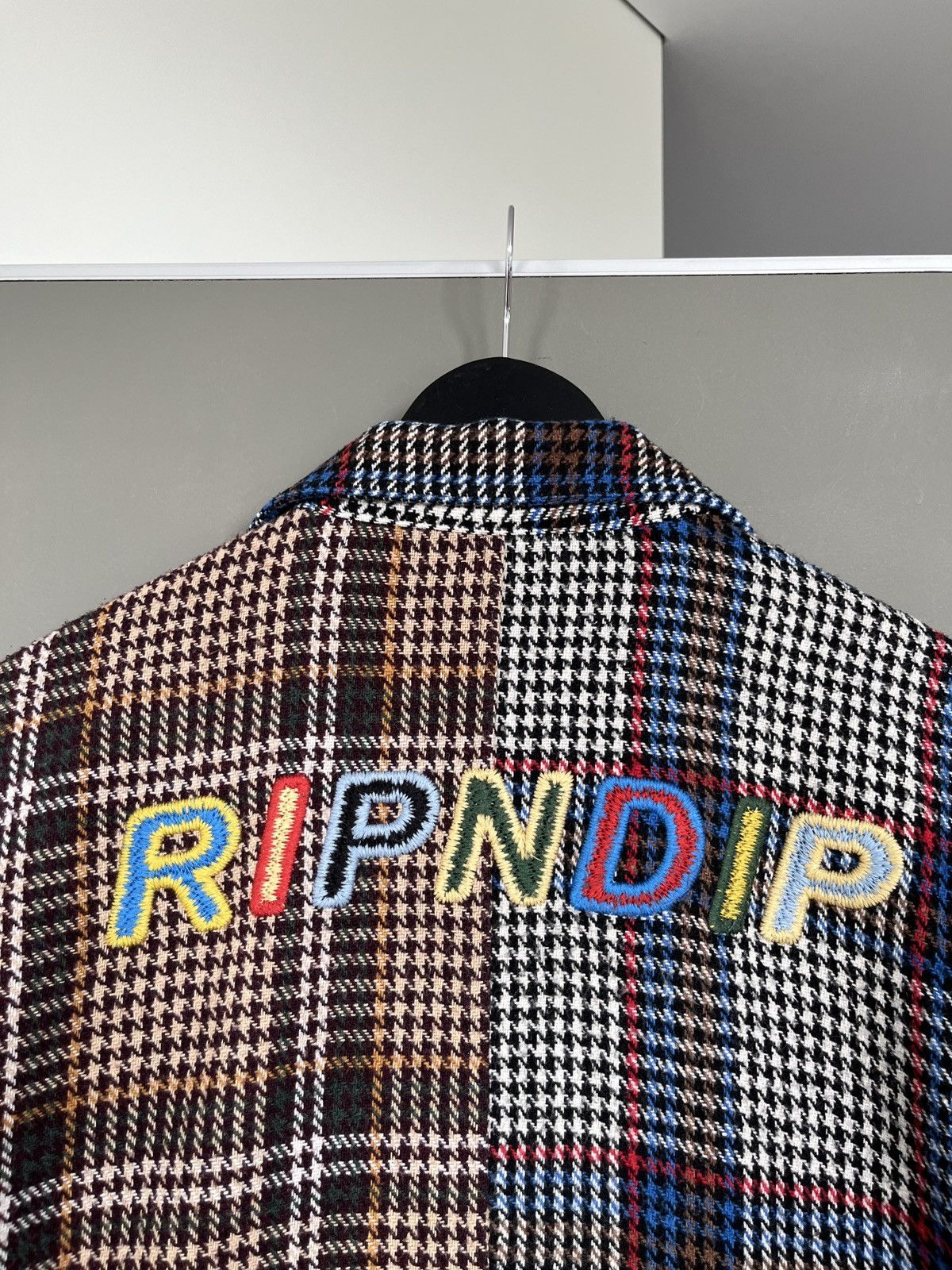 RIPNDIP RipnDip Roygbiv Tweed Plaid Coach Jacket Big Logo Size US S / EU 44-46 / 1 - 11 Thumbnail