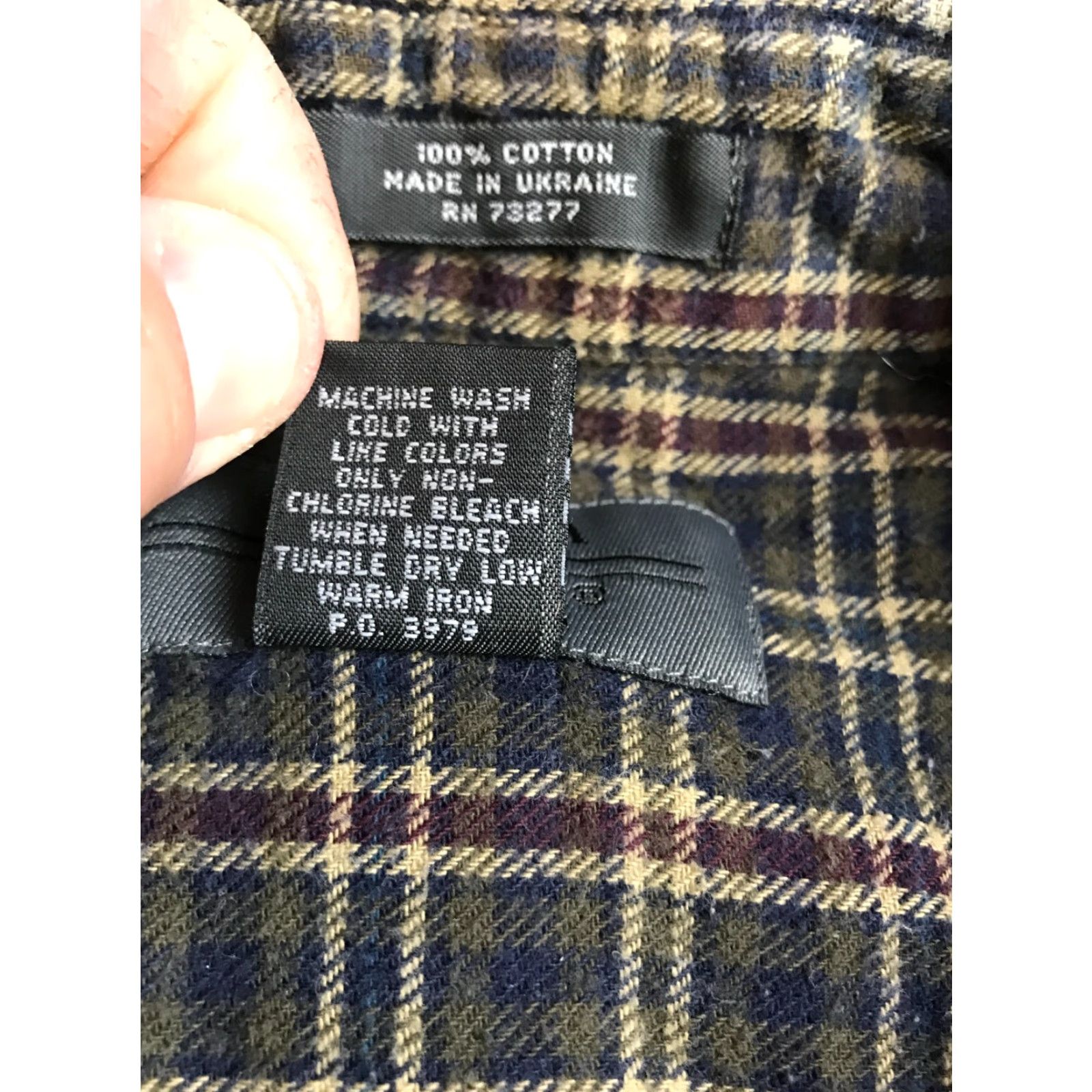 Area Bay Area Traders Shirt Men's TL/Tall Long Sleeve Plaid Flannel Green Blue Red Button-Up Pocketed Size US L / EU 52-54 / 3 - 4 Thumbnail