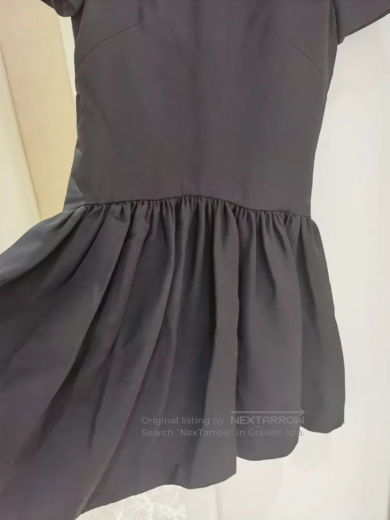 Alexander McQueen Alexander Mcqueen Main line black silk wool dress Size XXS / US 00 / IT 34 - 5 Thumbnail