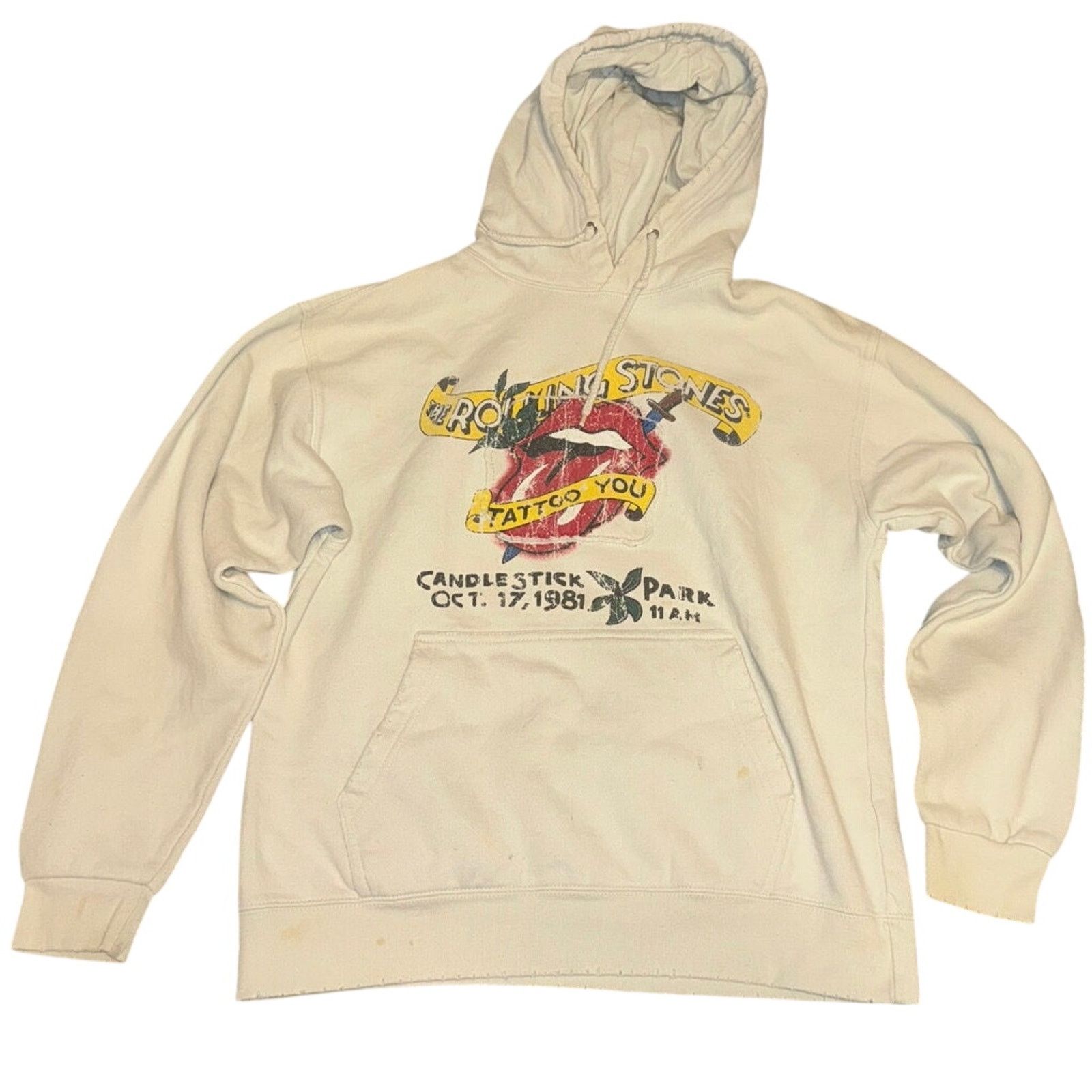 The Rolling Stones ROLLING STONES Tattoo You Patch Hoodie Vintage Very rare Size M / US 6-8 / IT 42-44 - 2 Thumbnail