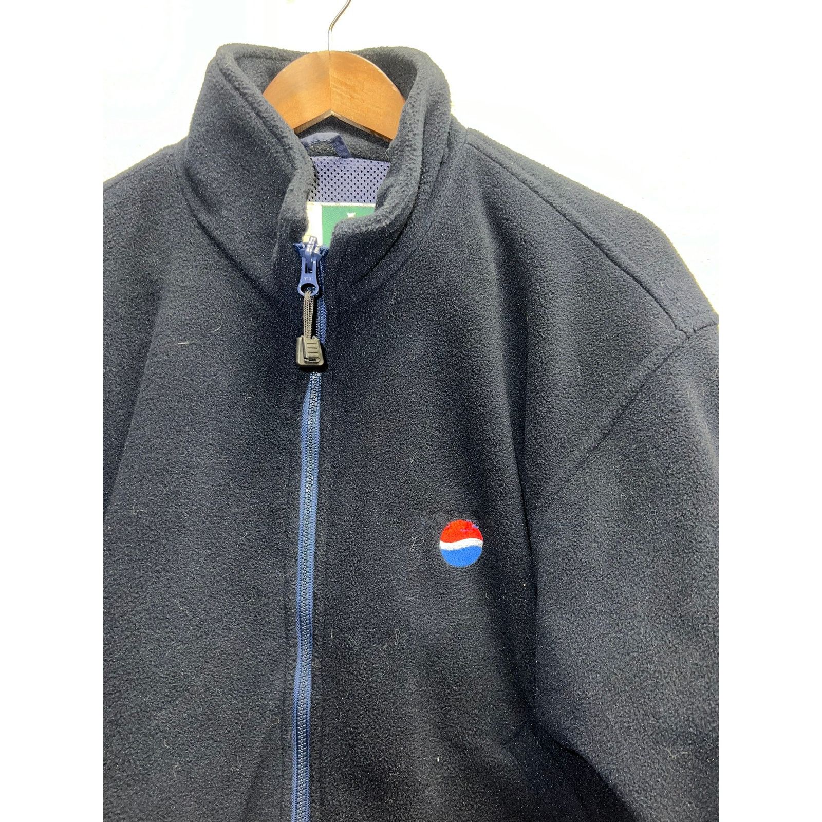 Vintage Vintage Pepsi Jacket Fleece Full Zip Wearguard VTG 90s L Size US L / EU 52-54 / 3 - 2 Thumbnail