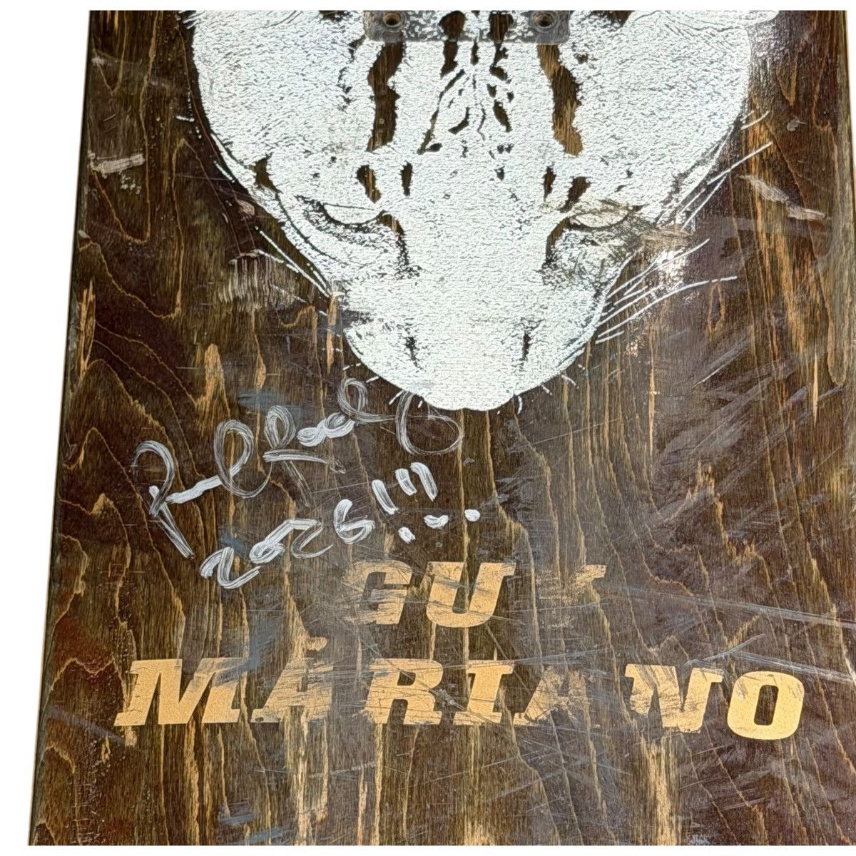 April Skateboards SIGNED April Mariano Cheetah Paul Rodriguez Skateboard Deck Size ONE SIZE - 2 Thumbnail