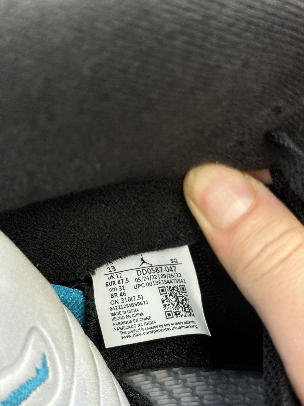 Jordan Brand AJ5 Air Jordan 5 Retro ‘Aqua’ (13) Size US 13 / EU 46 - 9 Thumbnail