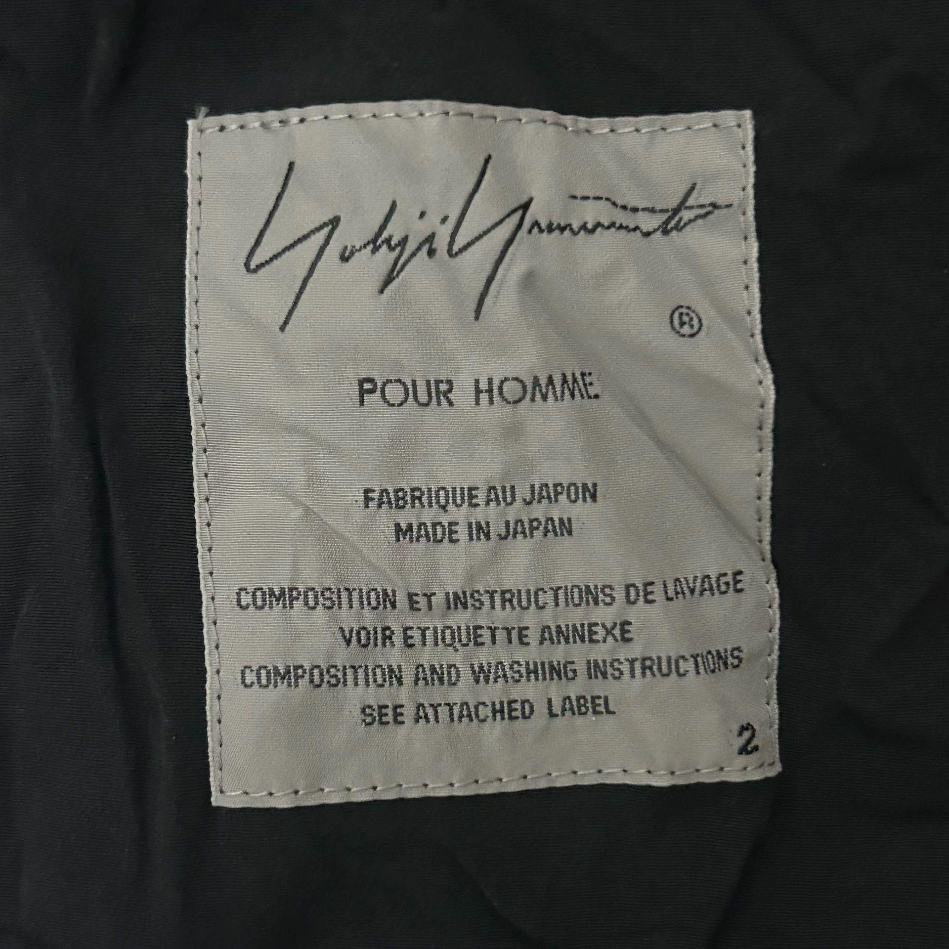 Yohji Yamamoto Yohji Yamamoto 19AW Pour Homme Crinkled Acet Coat Size US M / EU 48-50 / 2 - 6 Thumbnail