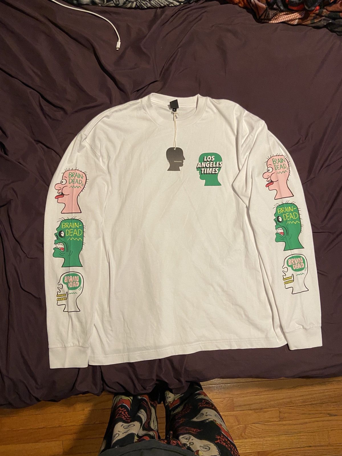 Brain Dead Brain dead x LA times Skelton johnny Ryan shirt Size US XL / EU 56 / 4 - 2 Thumbnail