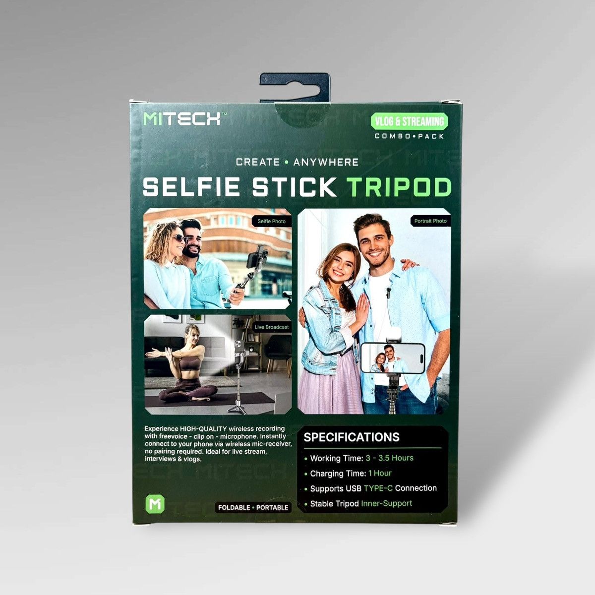 Other MiTech Selfie Stick and Freevoice Mic Combo Pack Size ONE SIZE - 2 Thumbnail