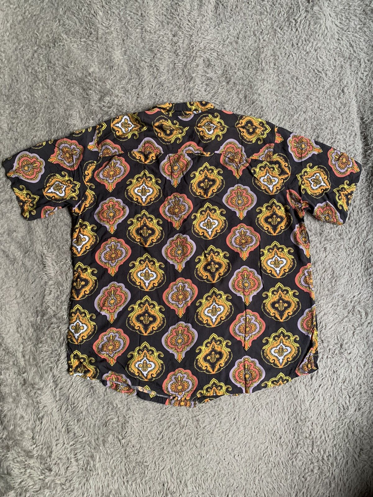 Stussy Stussy shield open collar rayon button shirt Size US M / EU 48-50 / 2 - 8 Thumbnail