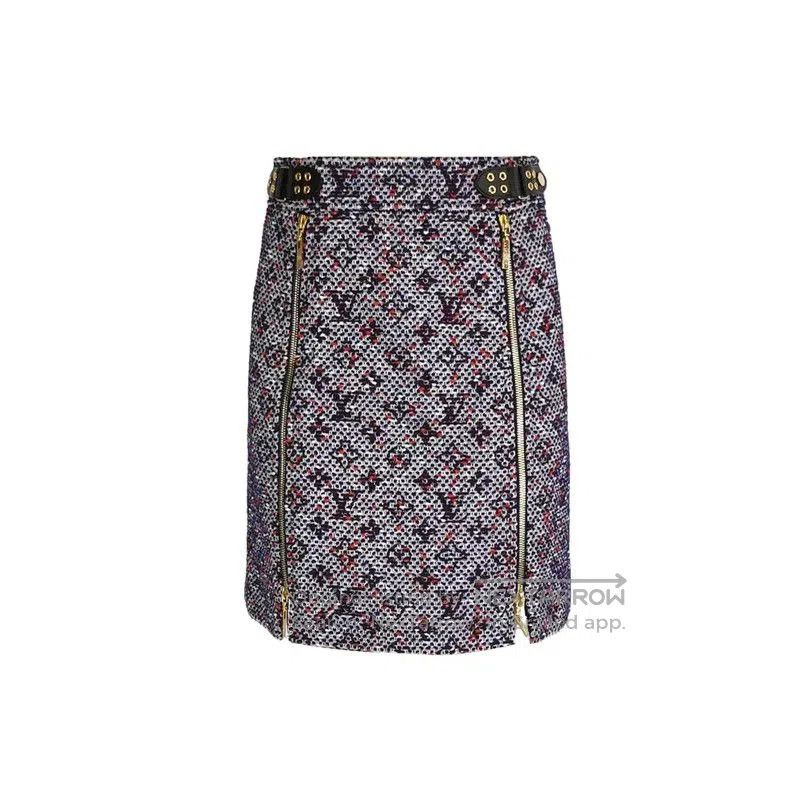 Louis Vuitton Louis Vuitton Floral Embroidered Black Skirt . Size 22" - 1 Thumbnail