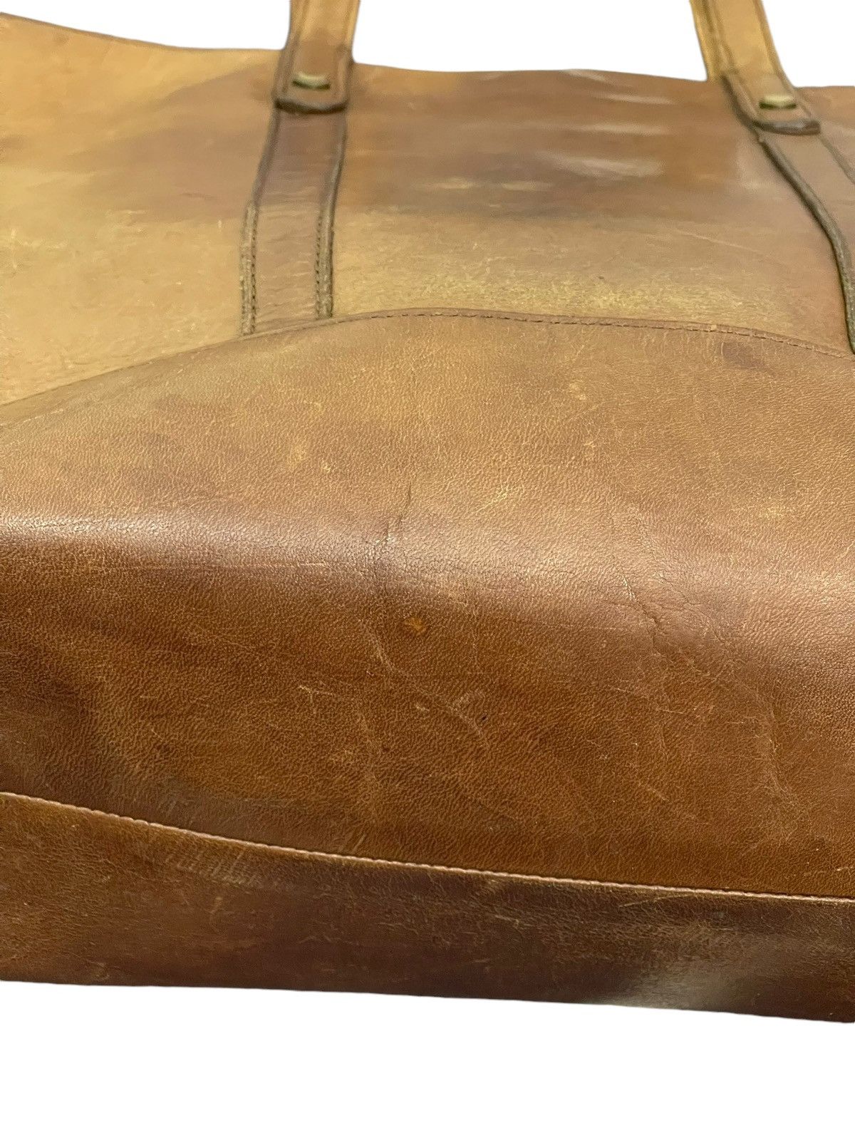 Genuine Leather Full Leather Patina Unknown Japan Tote Shoulder Bag 1🟩2 Size ONE SIZE - 13 Thumbnail