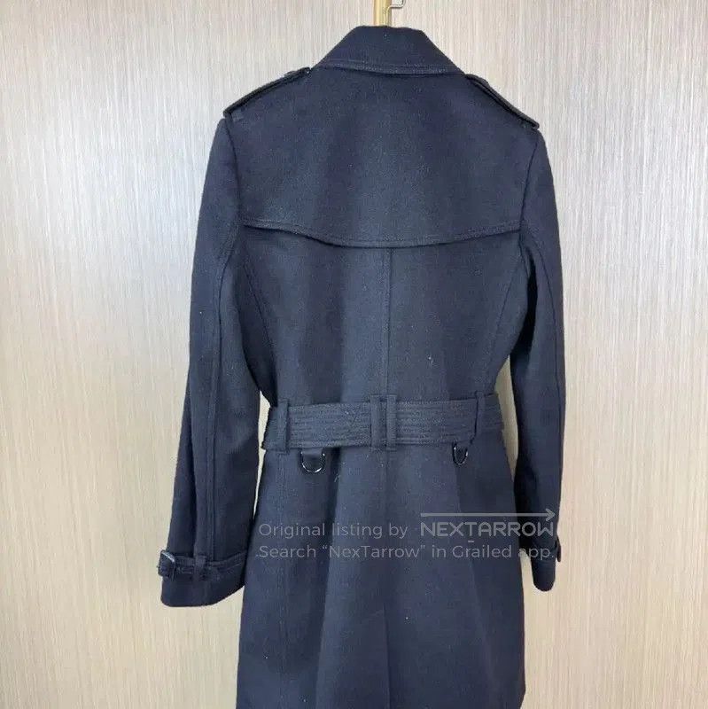 Burberry Burberry Black Wool Women's Trench Coat. Size M / US 6-8 / IT 42-44 - 2 Thumbnail