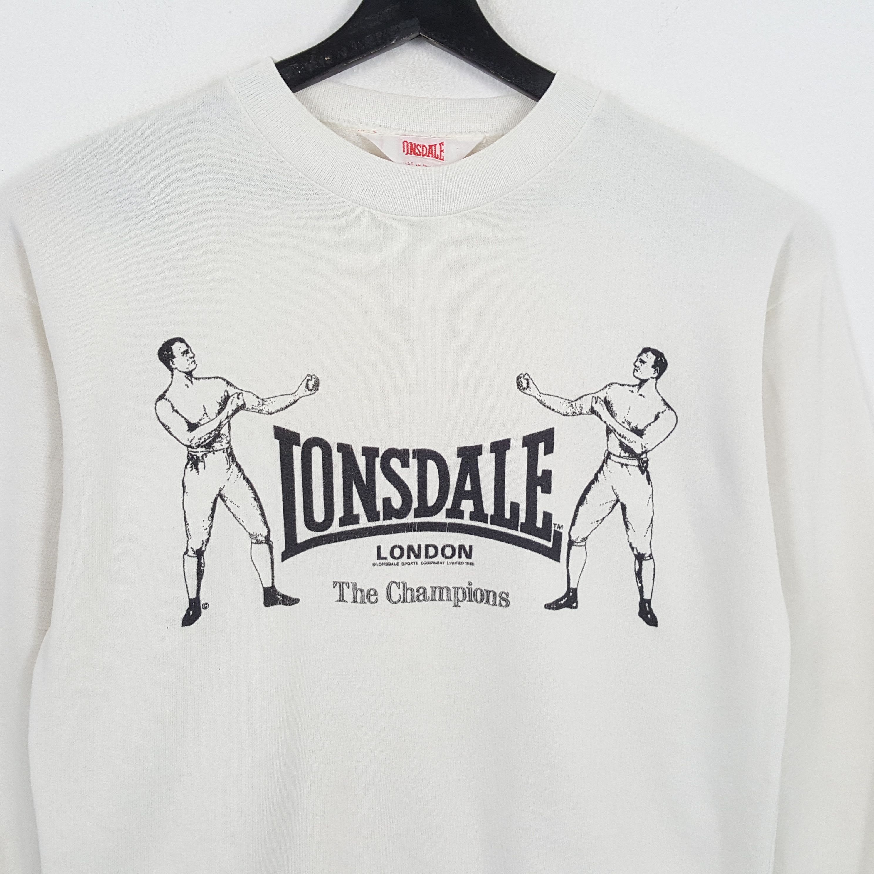 Lonsdale × Vintage LONSDALE London The Champions Streetwear Sweatshirt Size US M / EU 48-50 / 2 - 2 Thumbnail