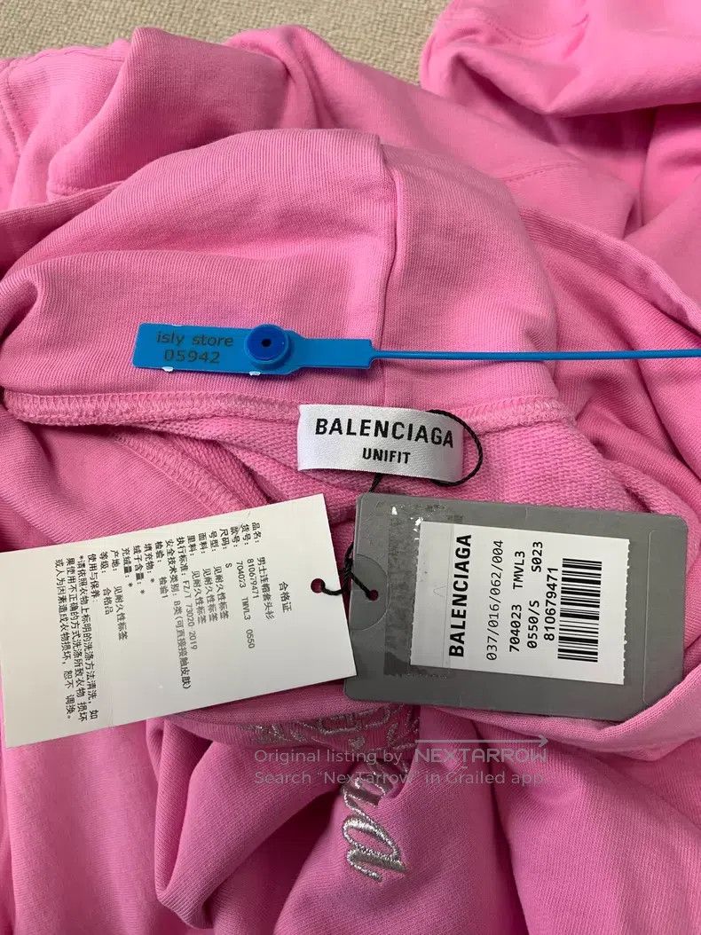 Balenciaga Balenciaga Geometric pattern hooded loose long-sleeve swea Size US S / EU 44-46 / 1 - 5 Thumbnail