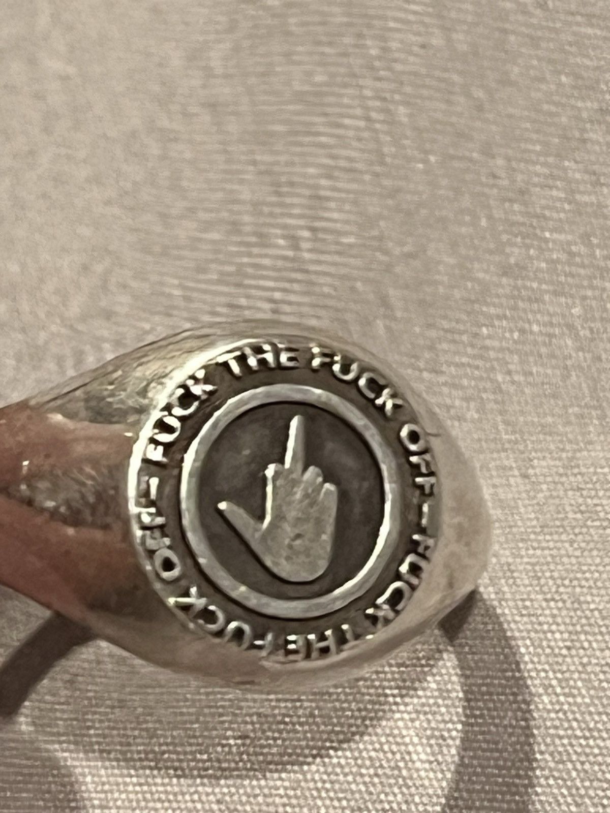 ineverheardofyou Ineverheardofyou fuck you Ring fuck the fuck off Size ONE SIZE - 5 Thumbnail
