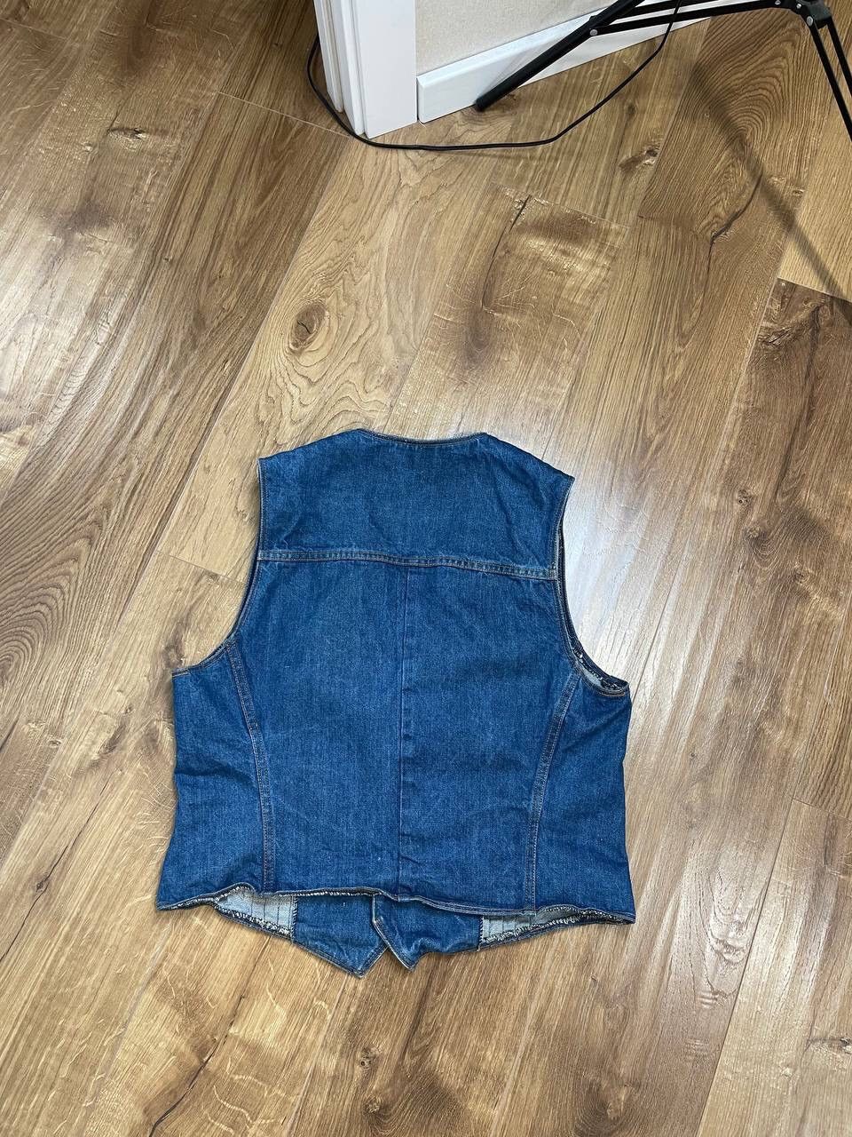 Vintage × Wrangler Vintage Wrangler Y2K 90’s Blue Denim Outdoor Cowboy Vest Size US S / EU 44-46 / 1 - 12 Thumbnail