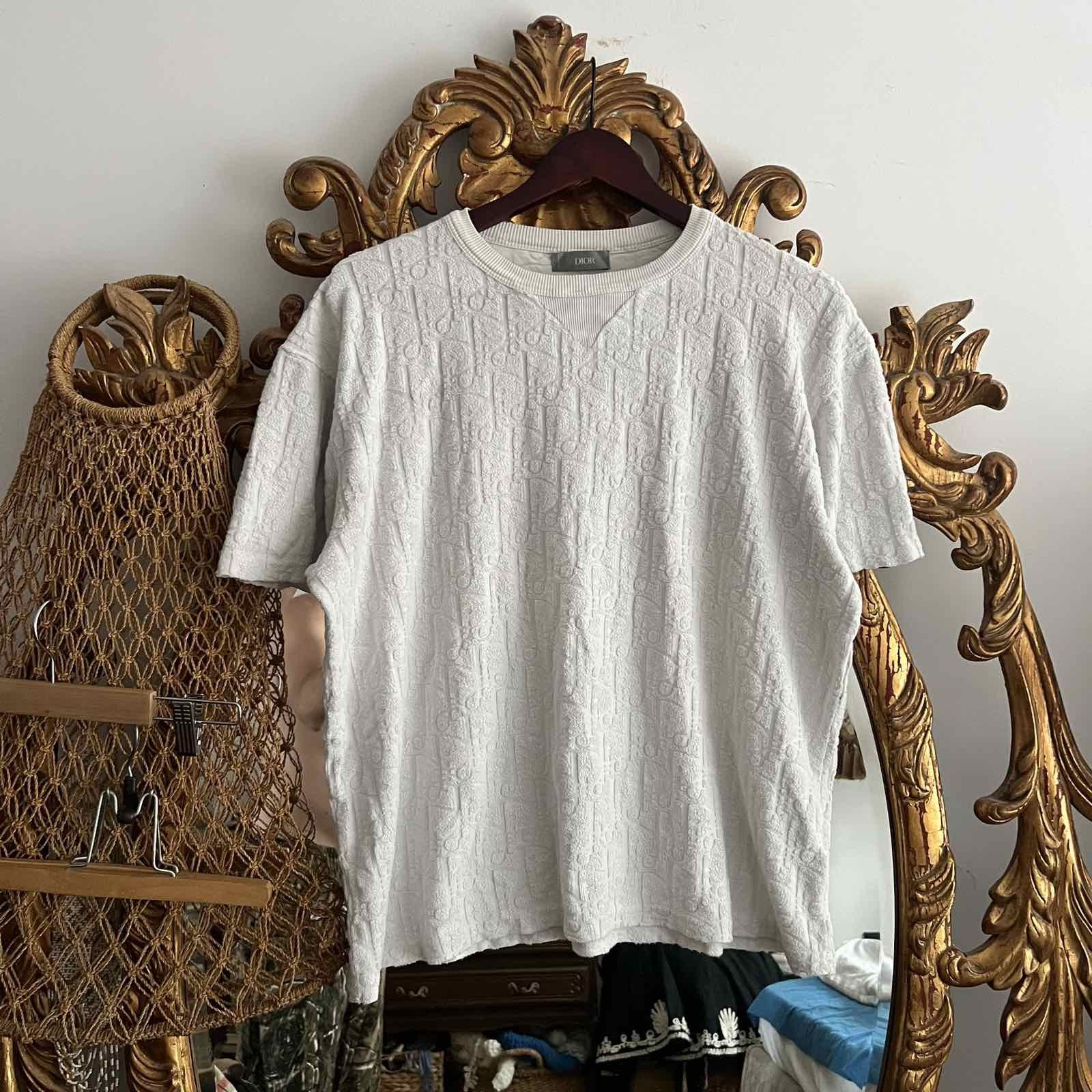 Dior Dior oblique monogram towel t shirt Sz M Size M / US 6-8 / IT 42-44 - 1 Thumbnail