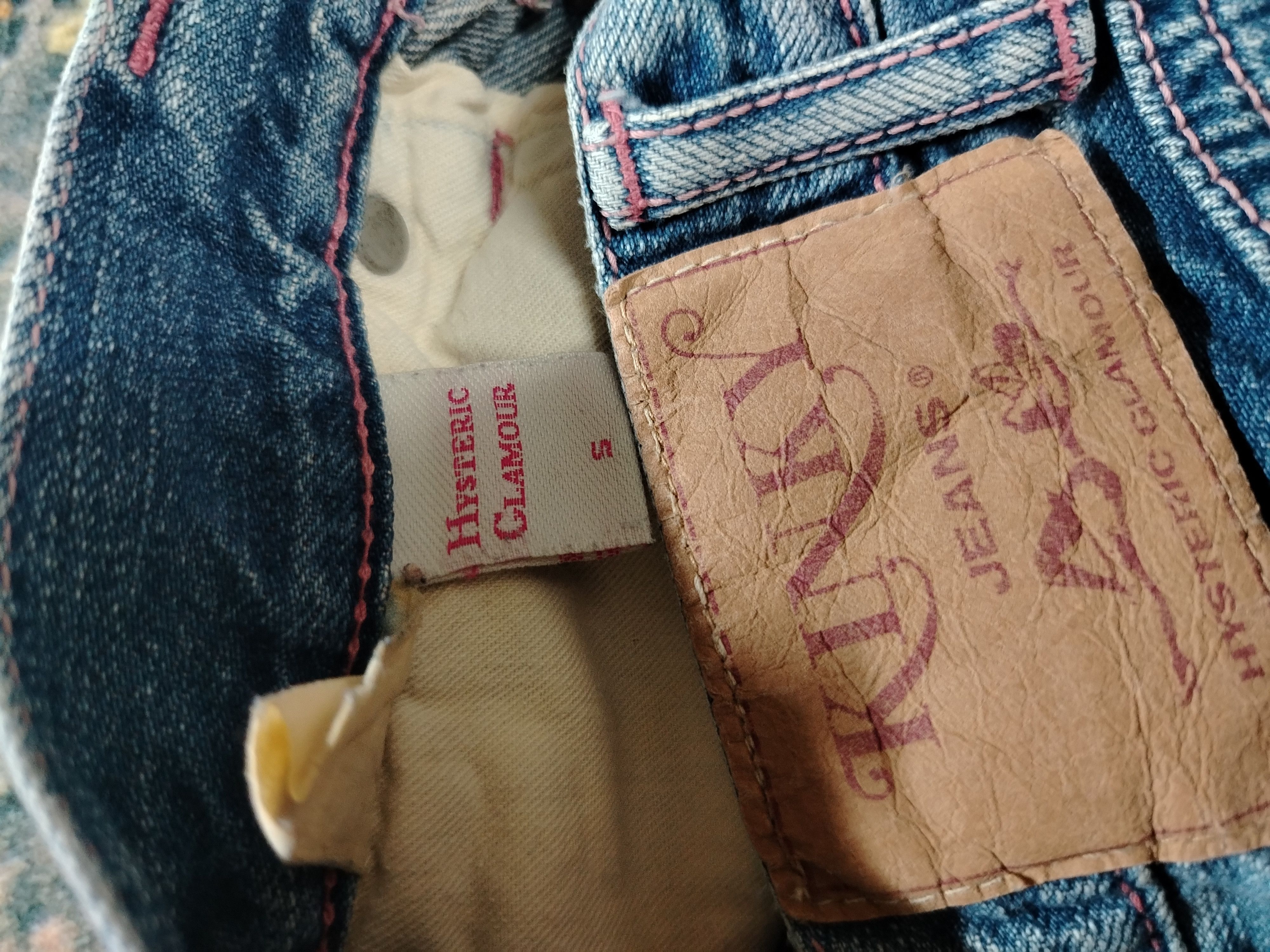 Hysteric Glamour × Japanese Brand Hysteric Glamour Love Buzz Distressed Embroidered Studded Size 30" / US 8 / IT 44 - 4 Thumbnail