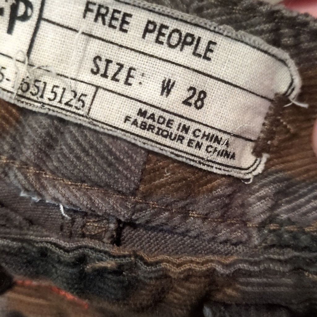 Free People Free People Camo Corduroy Jeans Size 28 Size 28" / US 6 / IT 42 - 5 Thumbnail