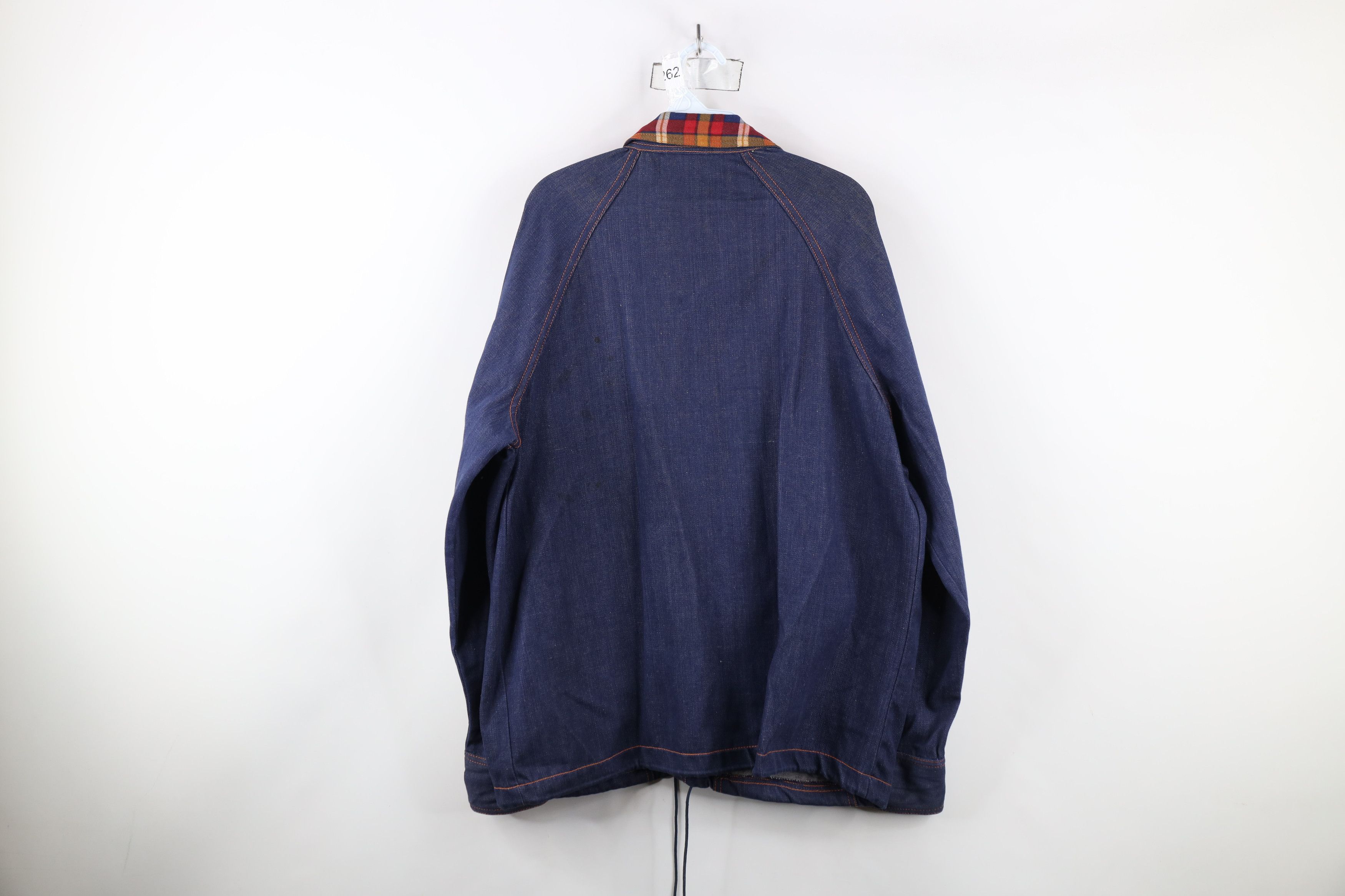Vintage Vintage 60s 70s Streetwear Collar Denim Jean Parka Jacket Size US L / EU 52-54 / 3 - 14 Thumbnail