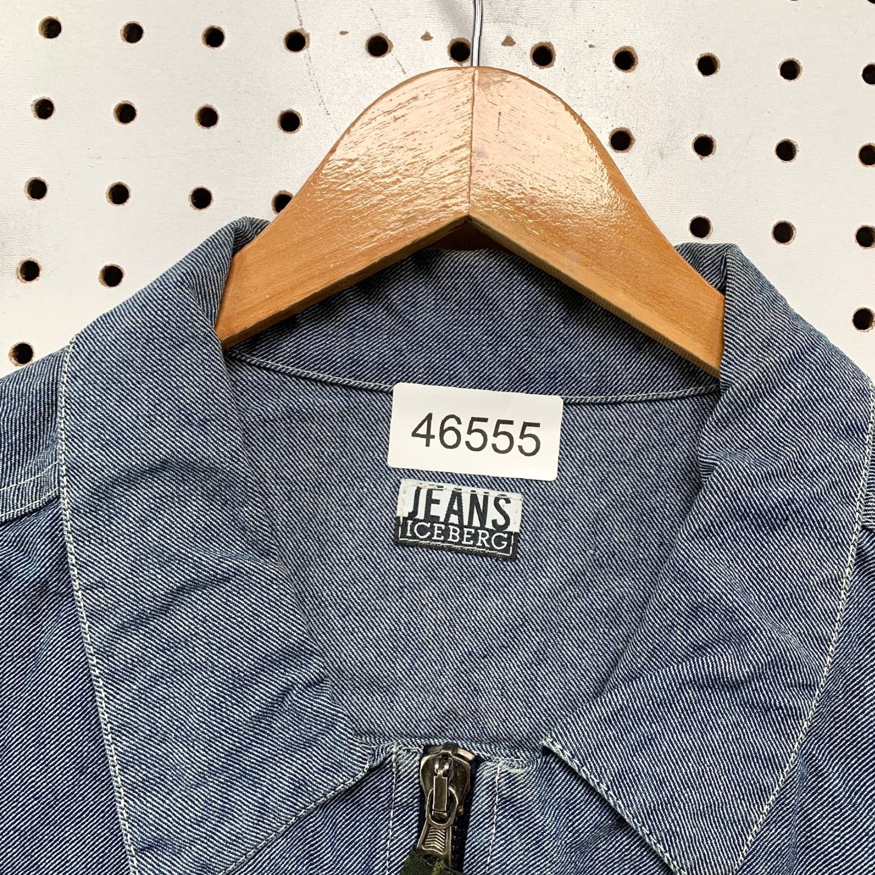 Vintage VINTAGE Iceberg Jeans Denim Jacket Men 3XL Blue Zip Trucker Pocket Italy Jacket Mens 90s denim Jacket Iceberg Italy Size US 39 - 3 Thumbnail