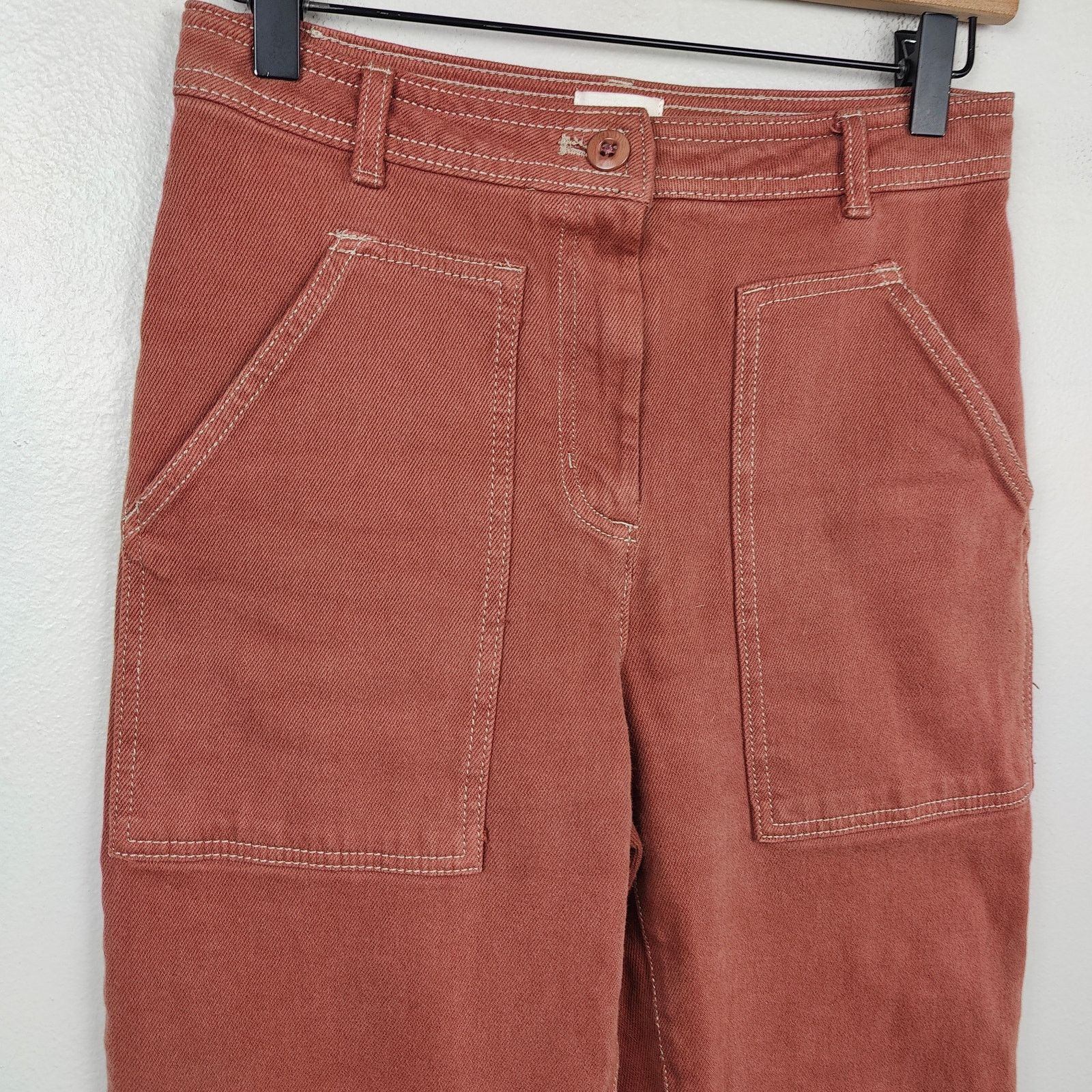Aritzia Aritzia Wilfred Free Modern Utility Pant Womens 2 Soft Red Size 26" / US 2 / IT 38 - 2 Thumbnail