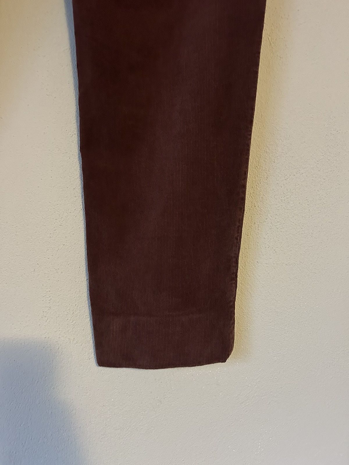 Brunello Cucinelli Brunello Cucinelli Burgundy Corduroy Trousers - Size 52 Size US 36 / EU 52 - 14 Thumbnail