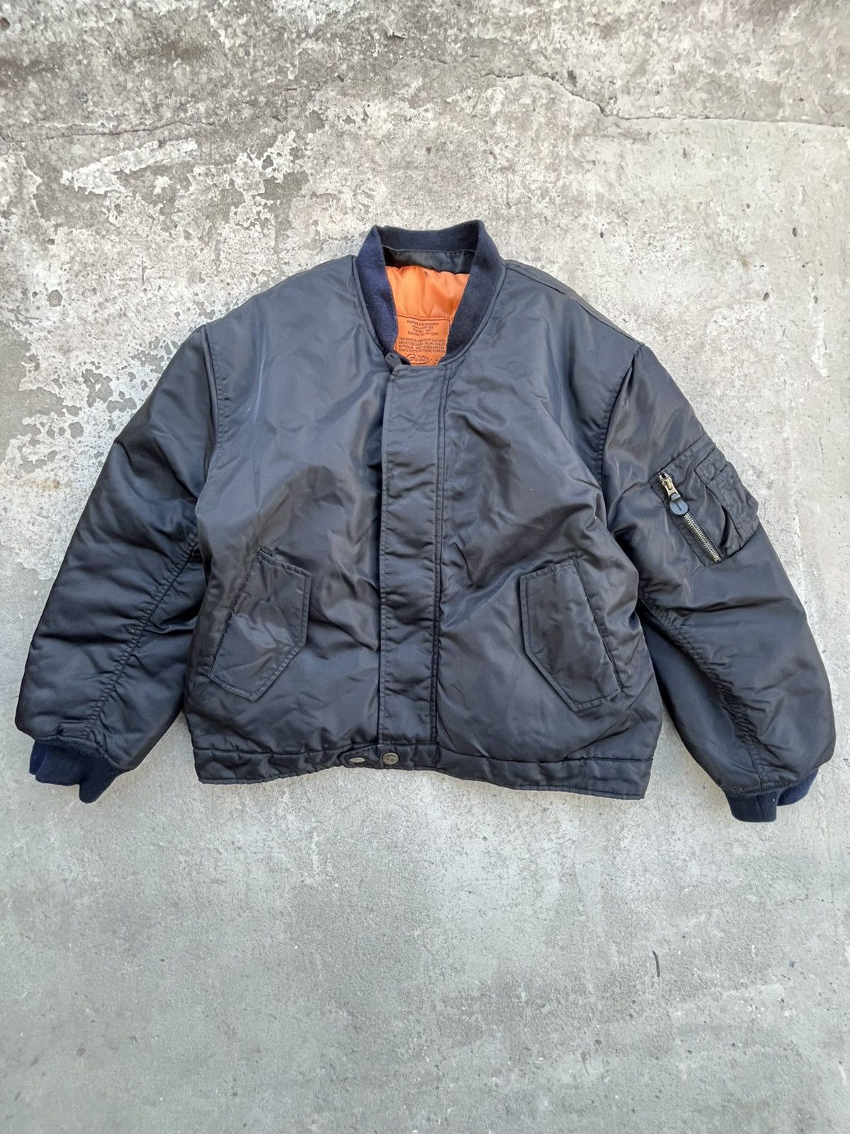 Japanese Brand Vintage B-52 Distressed Bomber Oversize Flyers Jacket Y2K Size US M / EU 48-50 / 2 - 4 Thumbnail
