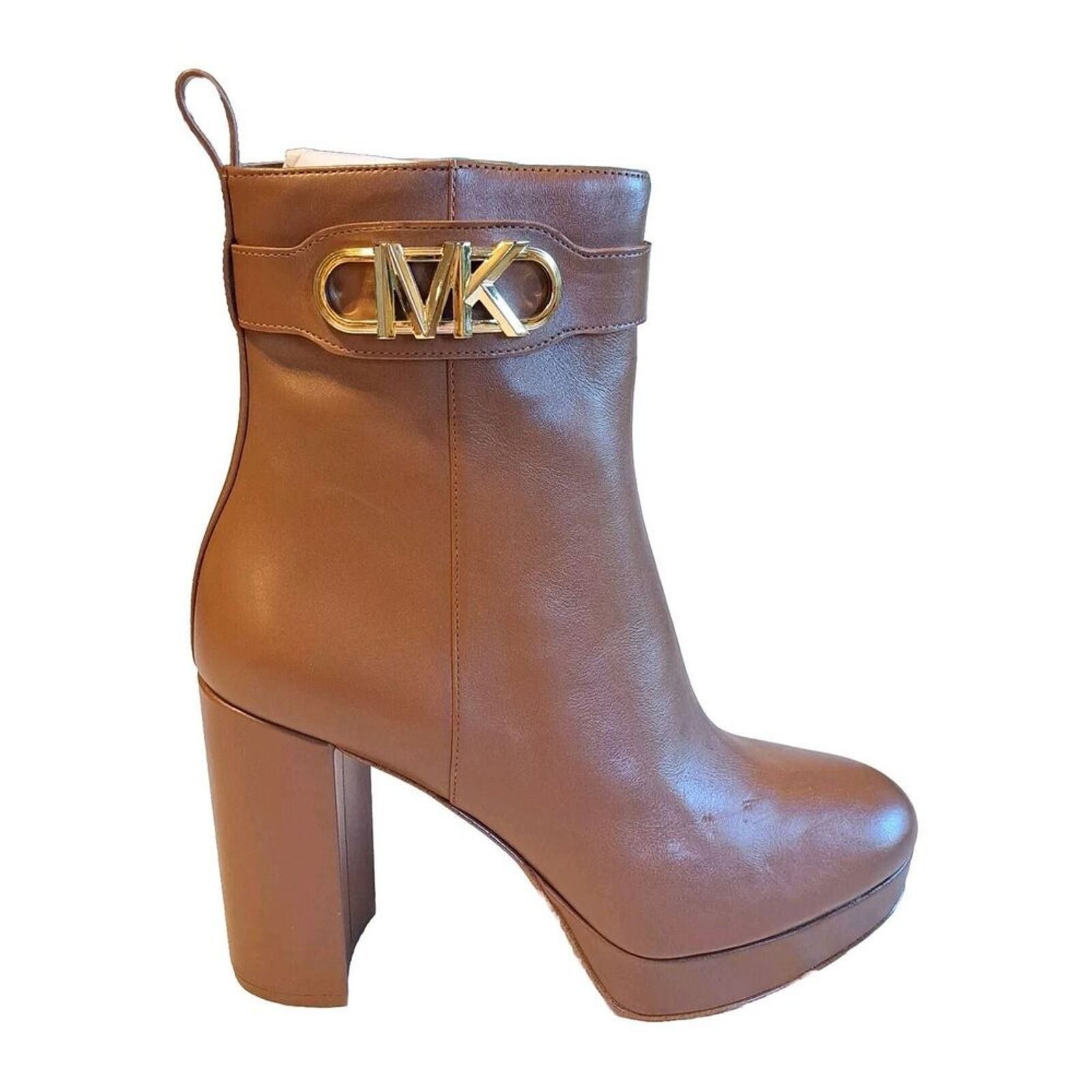 Michael Kors Women's Brown Leather Parker Platform Boots 10M