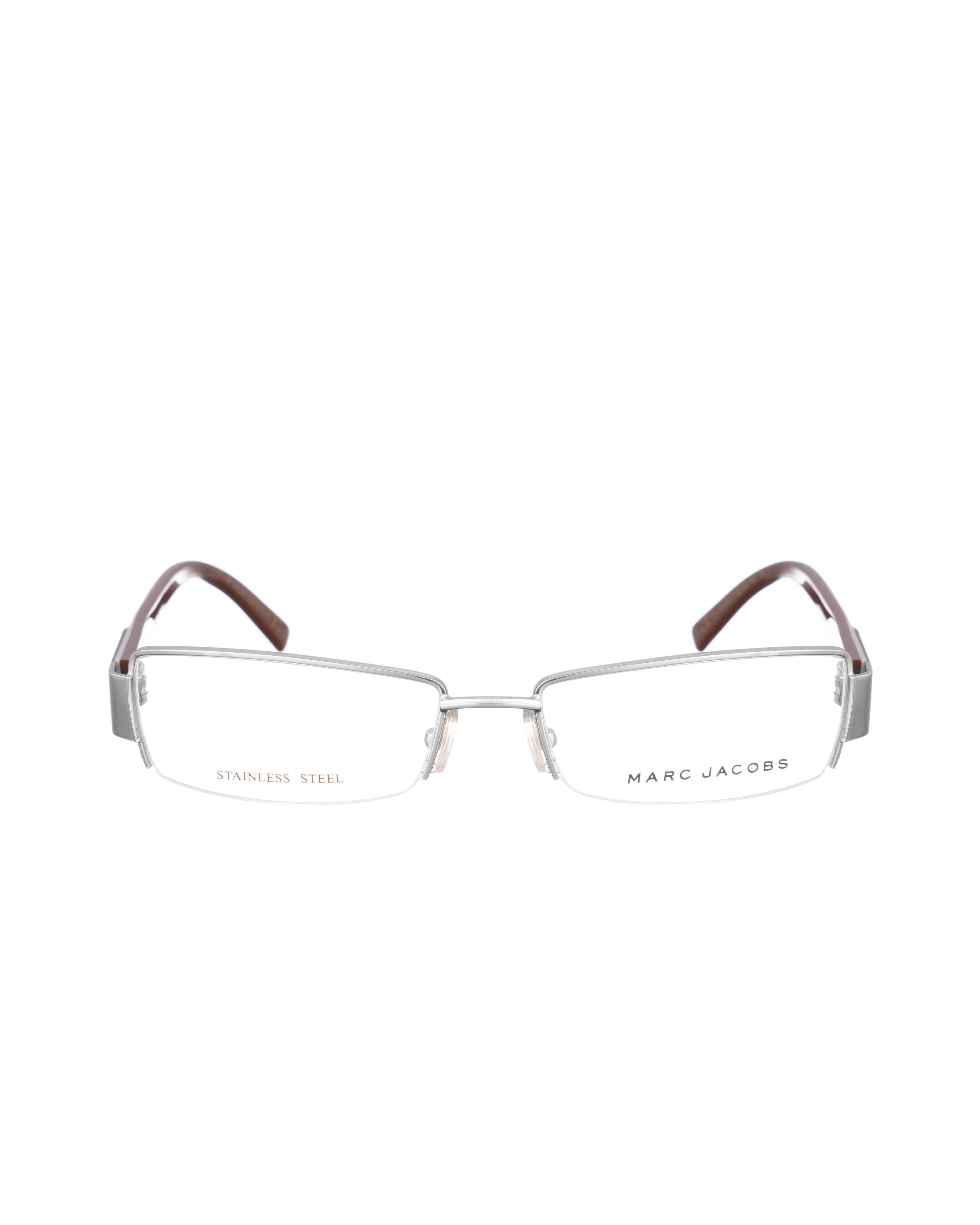 Marc Jacobs Marc Jacobs 90s Burgundy & Beige Classic Halfrim Glasses Size ONE SIZE - 1 Thumbnail