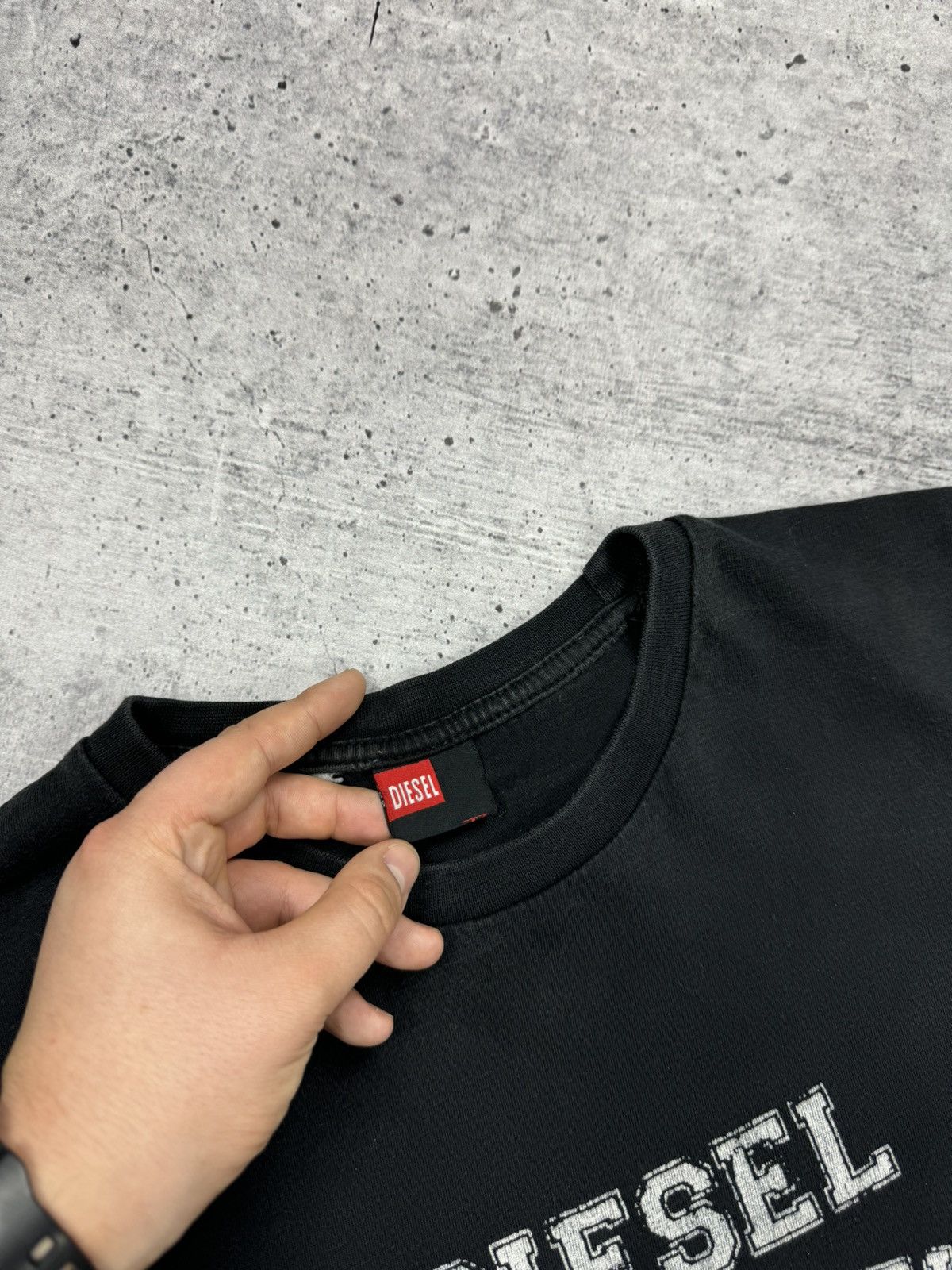 Diesel Vintage Diesel 90’s Y2K Style Big Logo Washed T-Shirt Tee Size US M / EU 48-50 / 2 - 8 Thumbnail