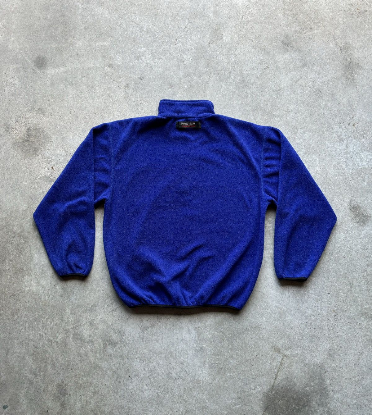 Nautica vintage 90s NAUTICA COMPETITION fleece spellout sweater Size US L / EU 52-54 / 3 - 12 Thumbnail