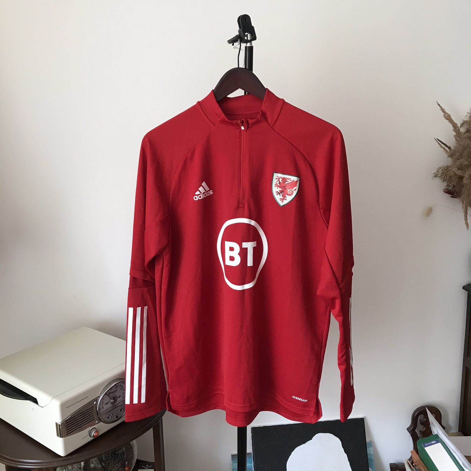 Adidas Adidas Wales Football 1/4 Sweatshirt Soccer Jacket Size L Size US L / EU 52-54 / 3 - 1 Thumbnail